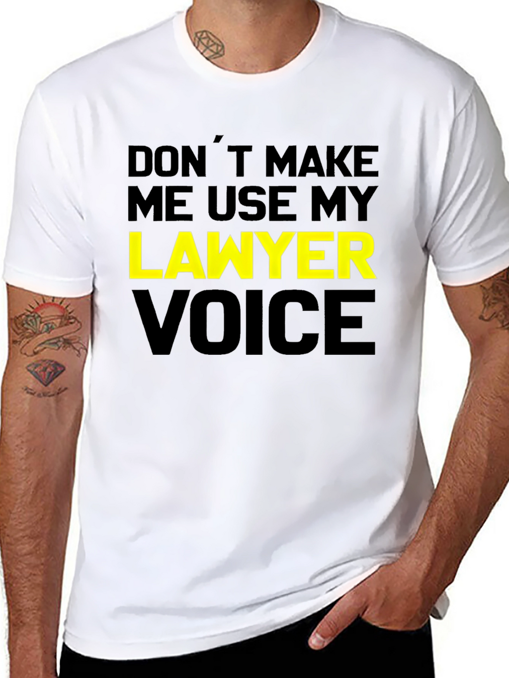 Lawyer Voice T-Shirt - Funny Attorney Joke Tee