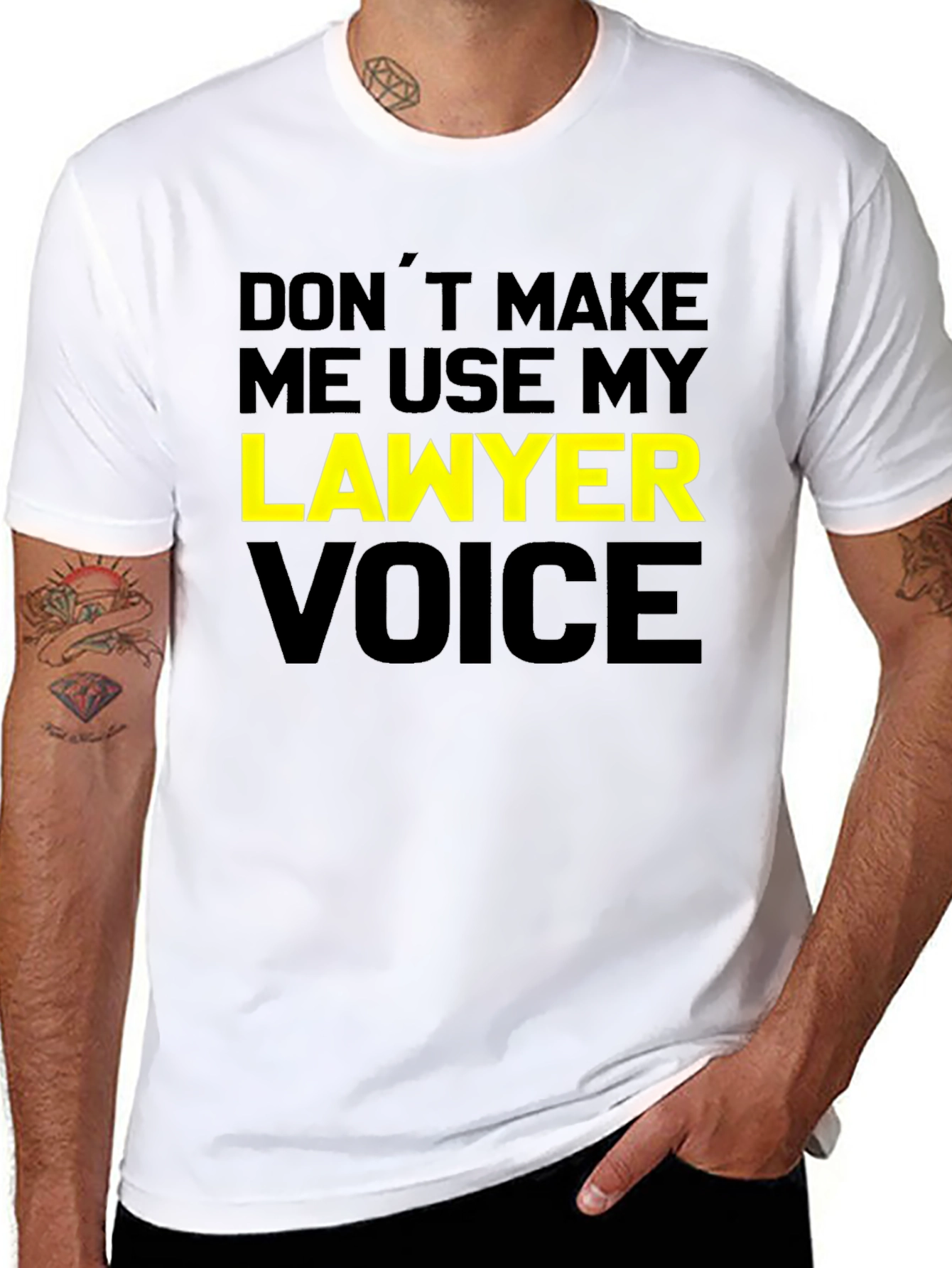 Lawyer Voice T-Shirt - Funny Attorney Joke Tee