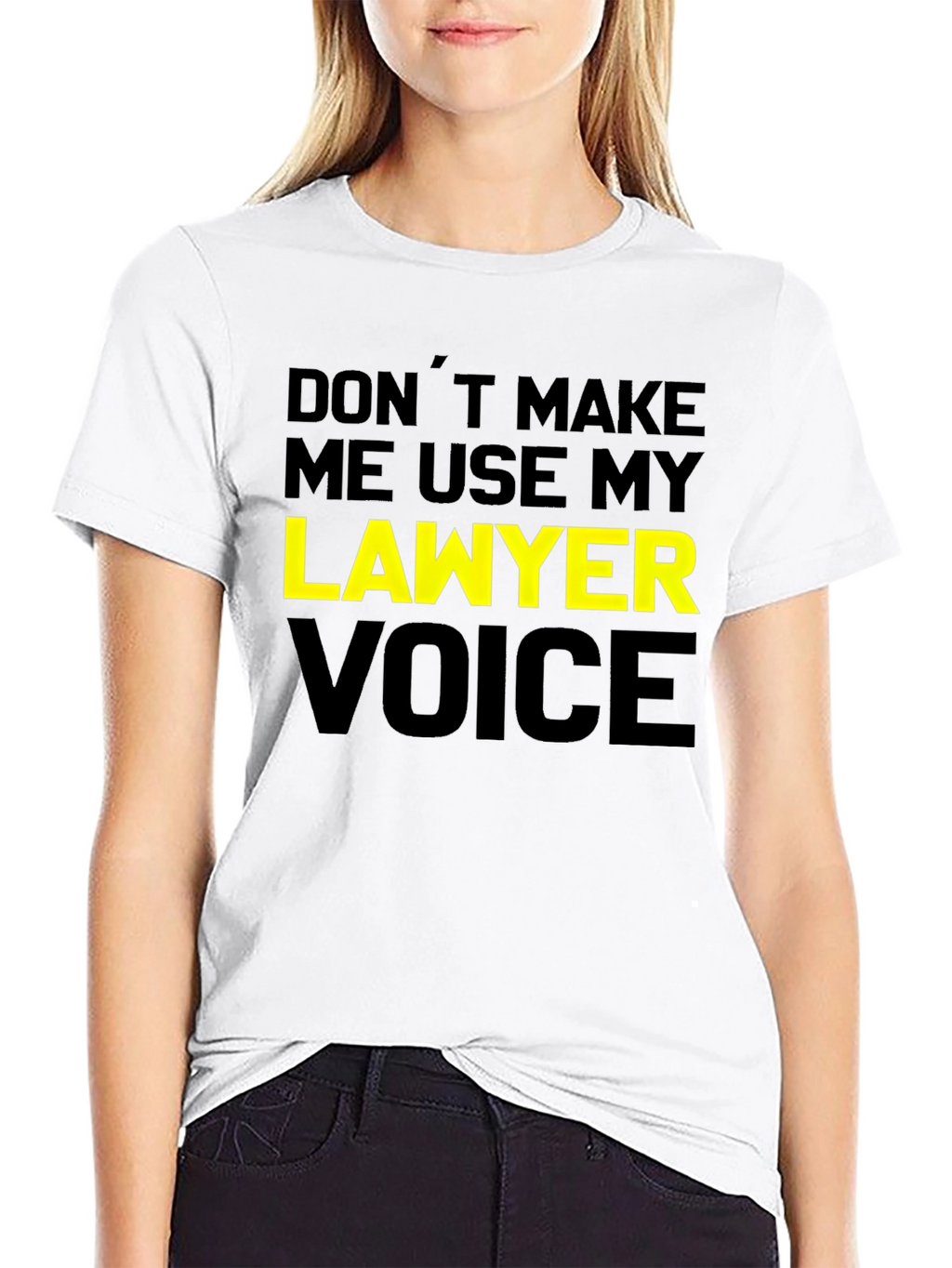 Lawyer Voice T-Shirt - Funny Attorney Joke Tee