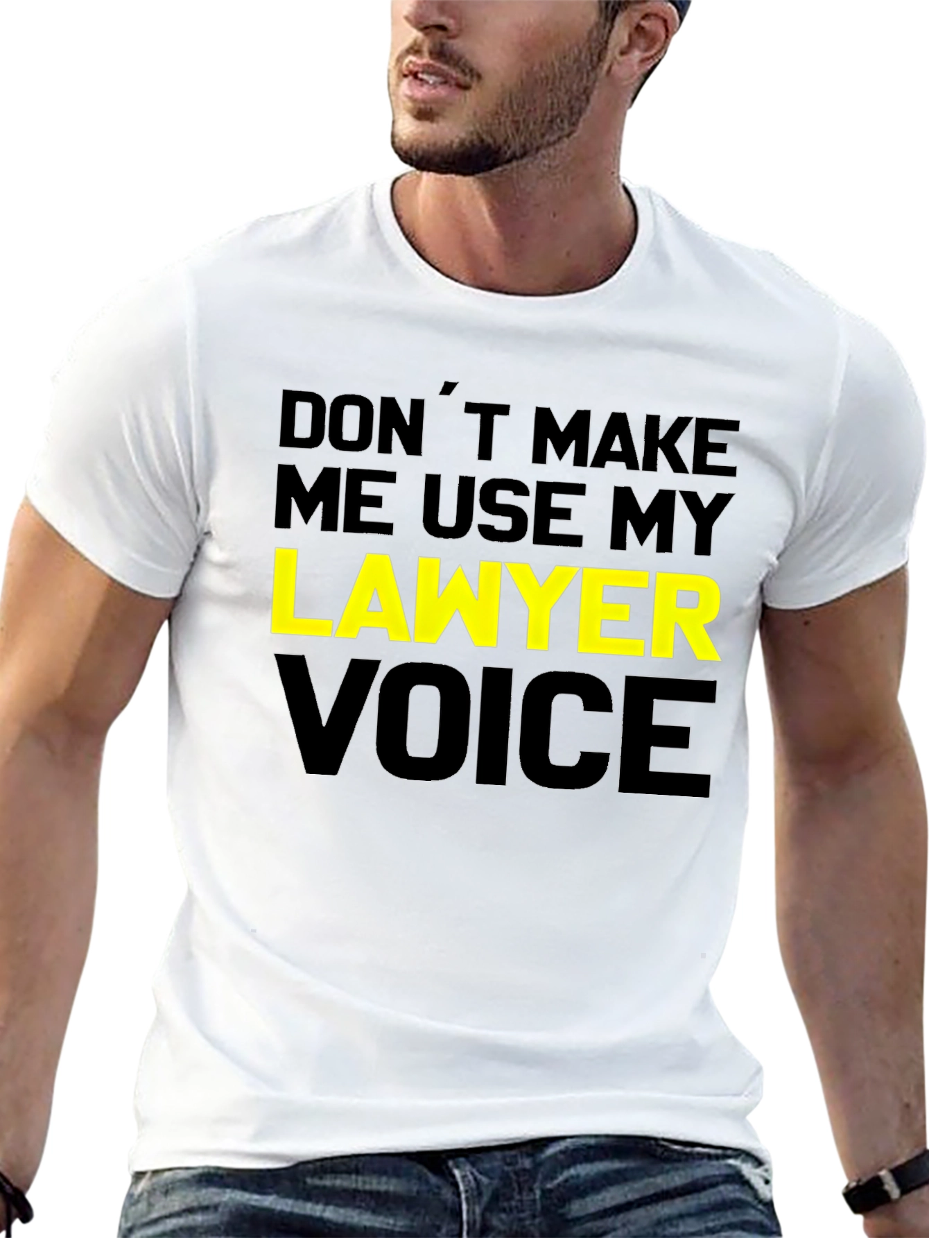 Lawyer Voice T-Shirt - Funny Attorney Joke Tee