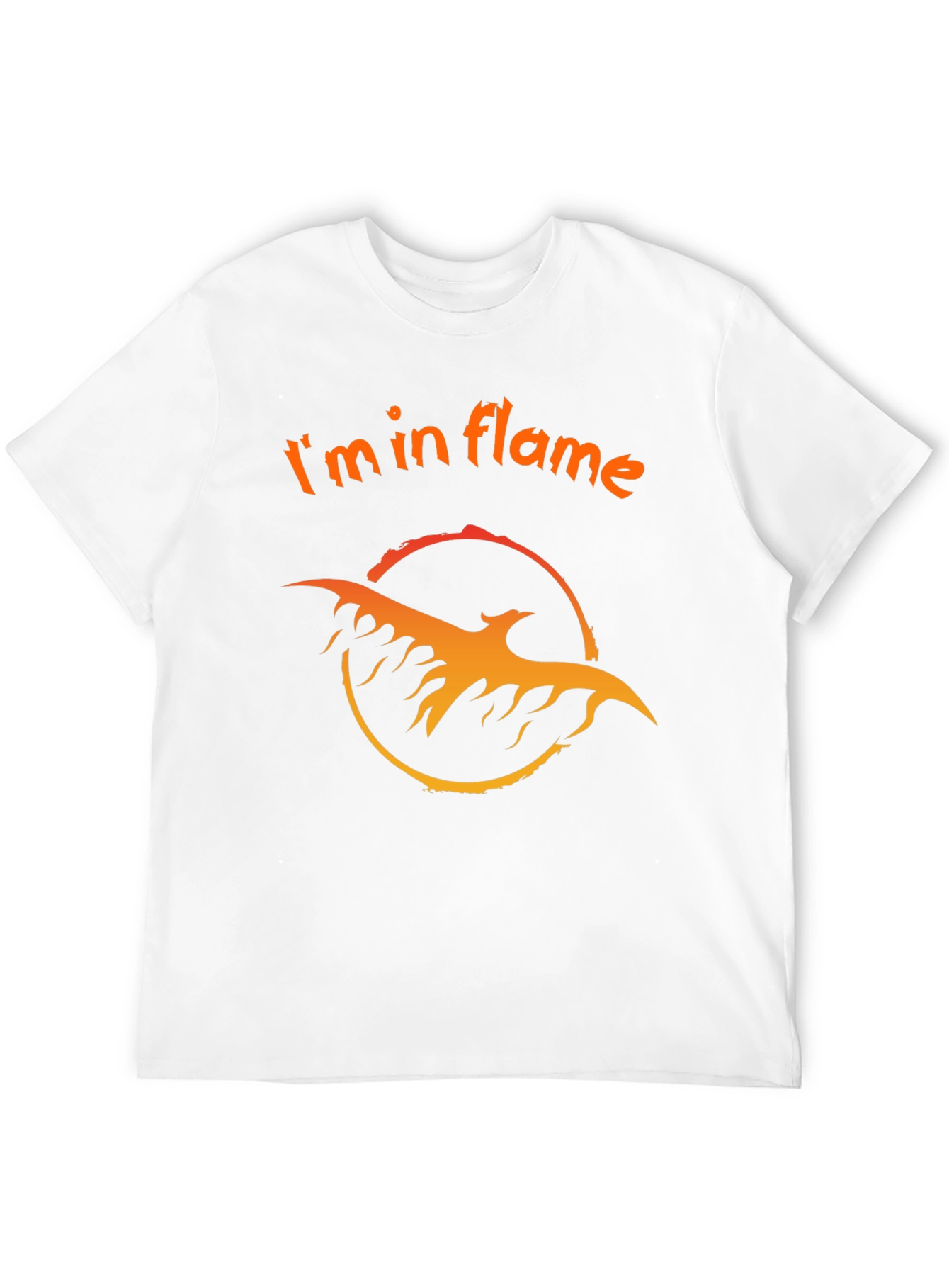 Im in Flame Black Graphic Tee