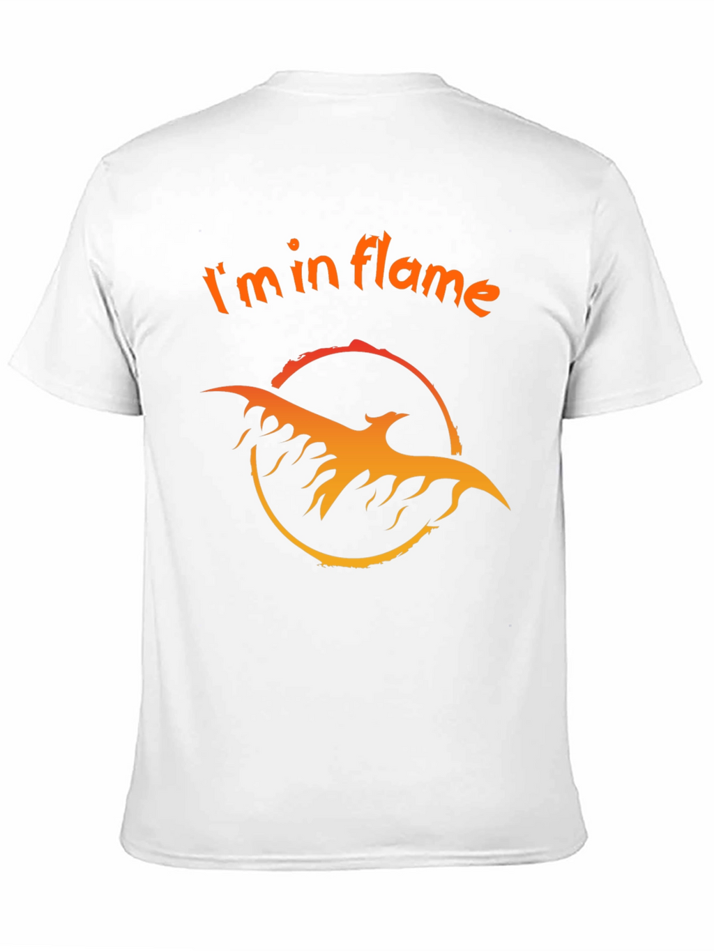 Im in Flame Black Graphic Tee
