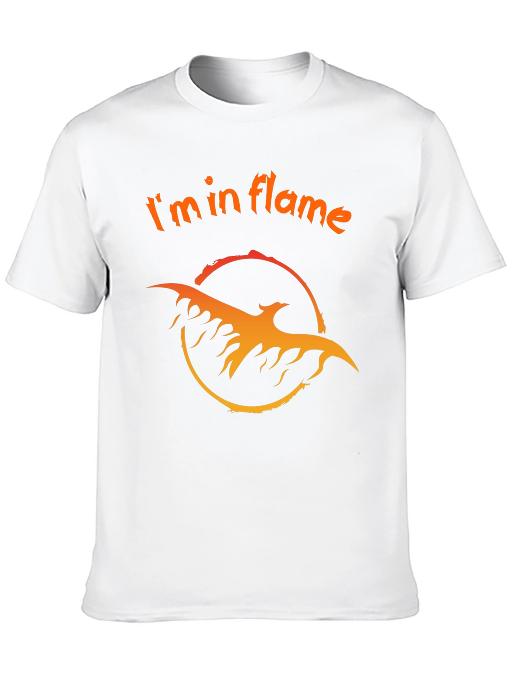 Im in Flame Black Graphic Tee