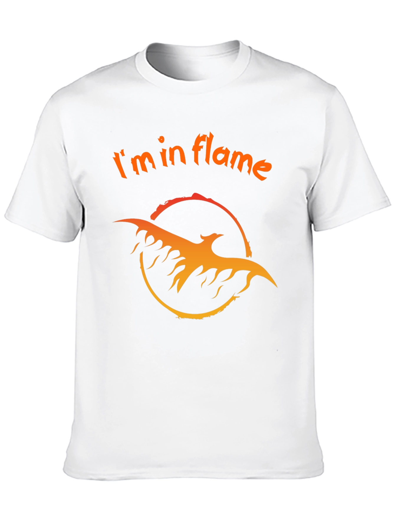 Im in Flame Black Graphic Tee
