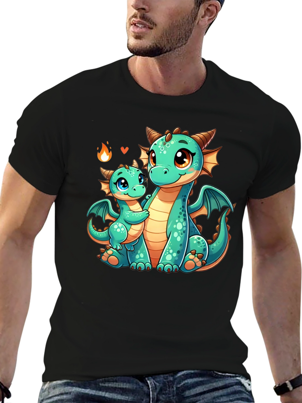 Cute Dragon Graphic Tee - Mama & Baby Love!