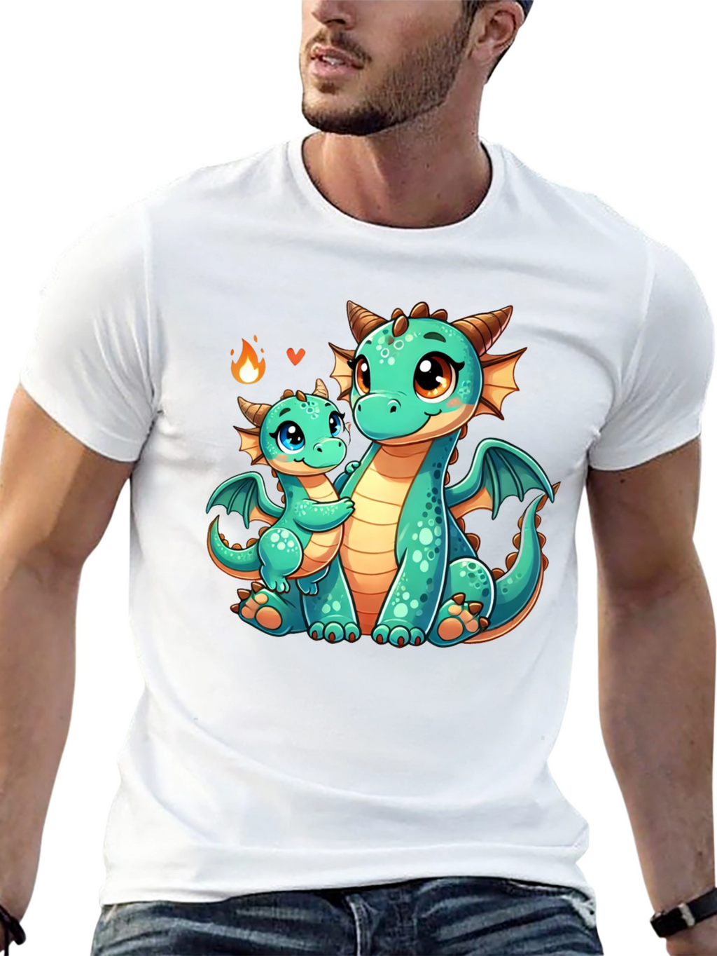 Cute Dragon Graphic Tee - Mama & Baby Love!
