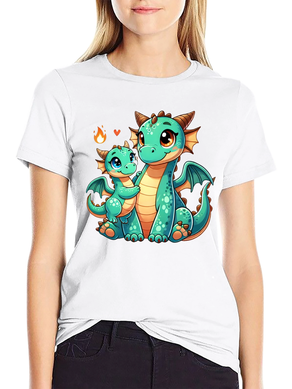 Cute Dragon Graphic Tee - Mama & Baby Love!