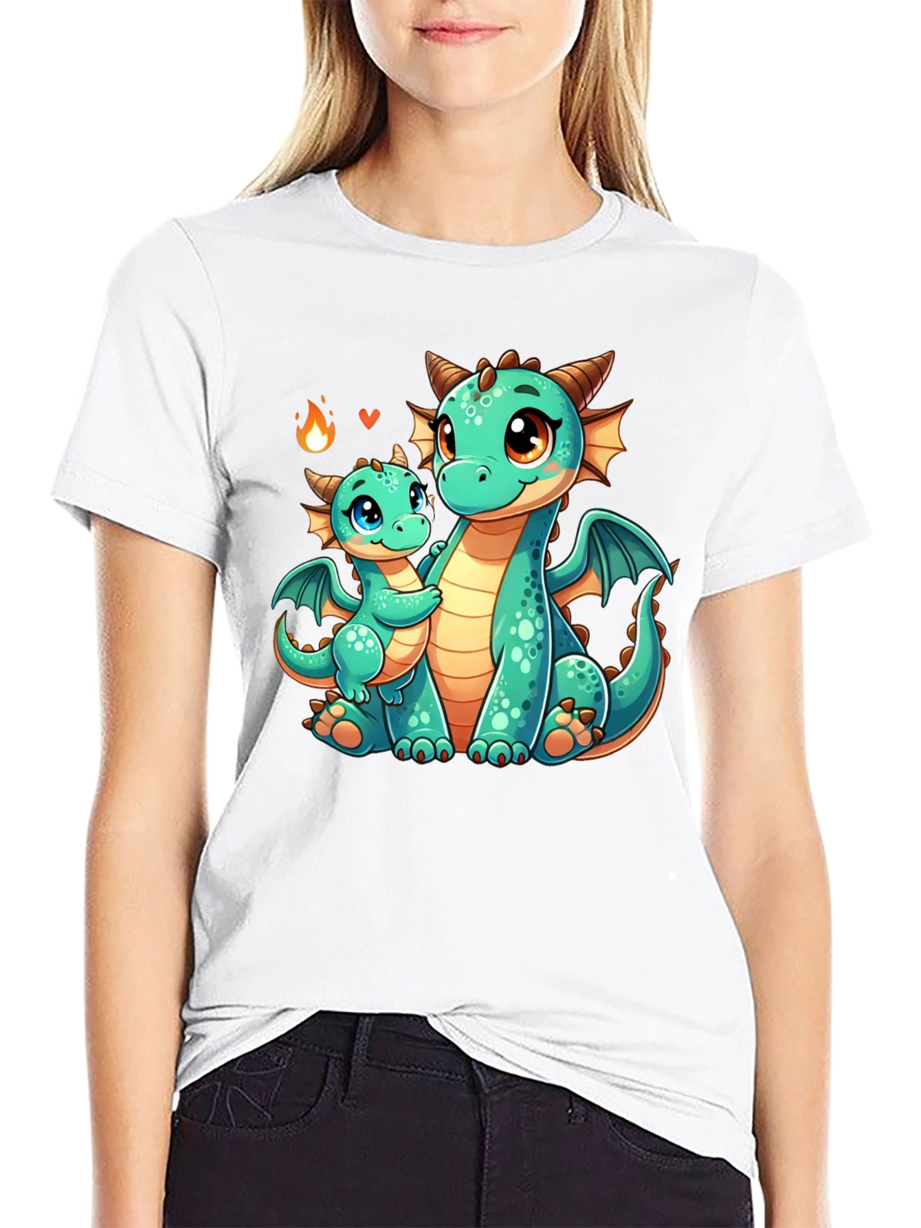 Cute Dragon Graphic Tee - Mama & Baby Love!