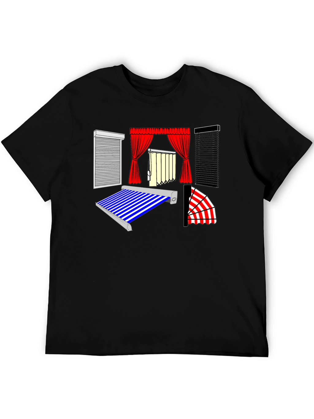 Novelty Window Covering Design Tee