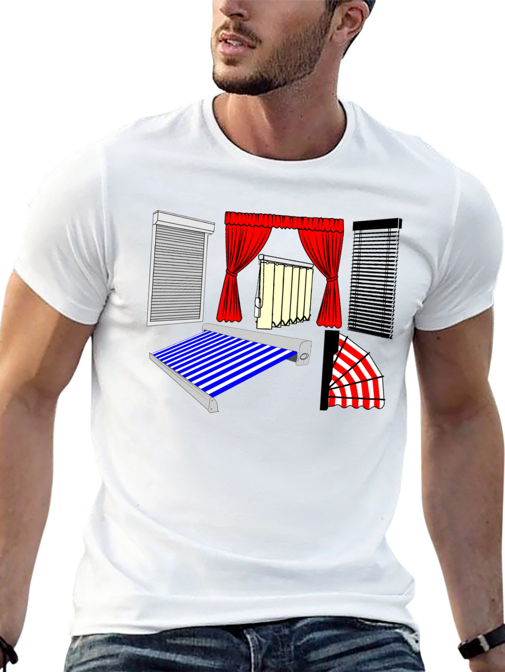 Novelty Window Covering Design Tee
