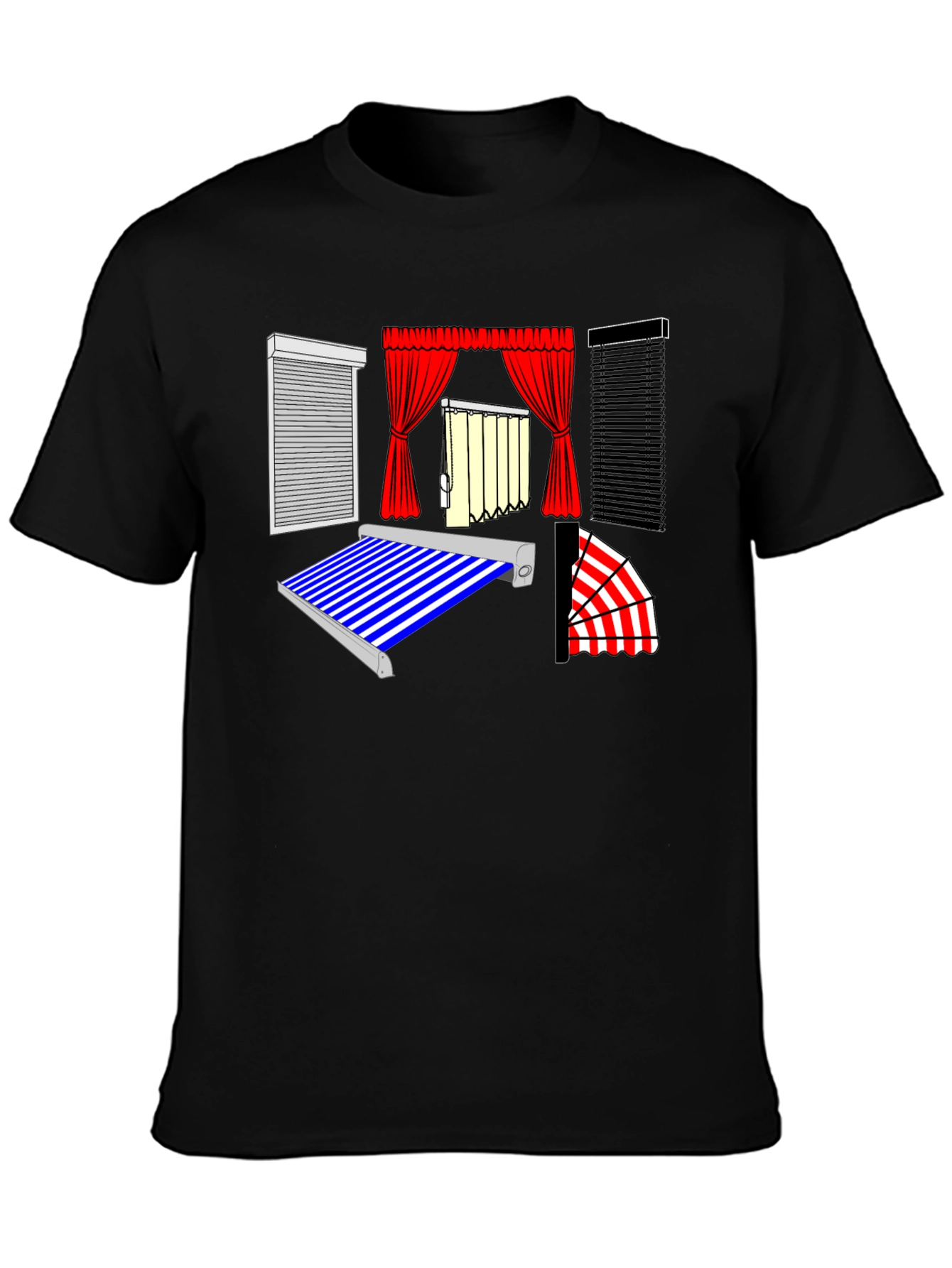 Novelty Window Covering Design Tee