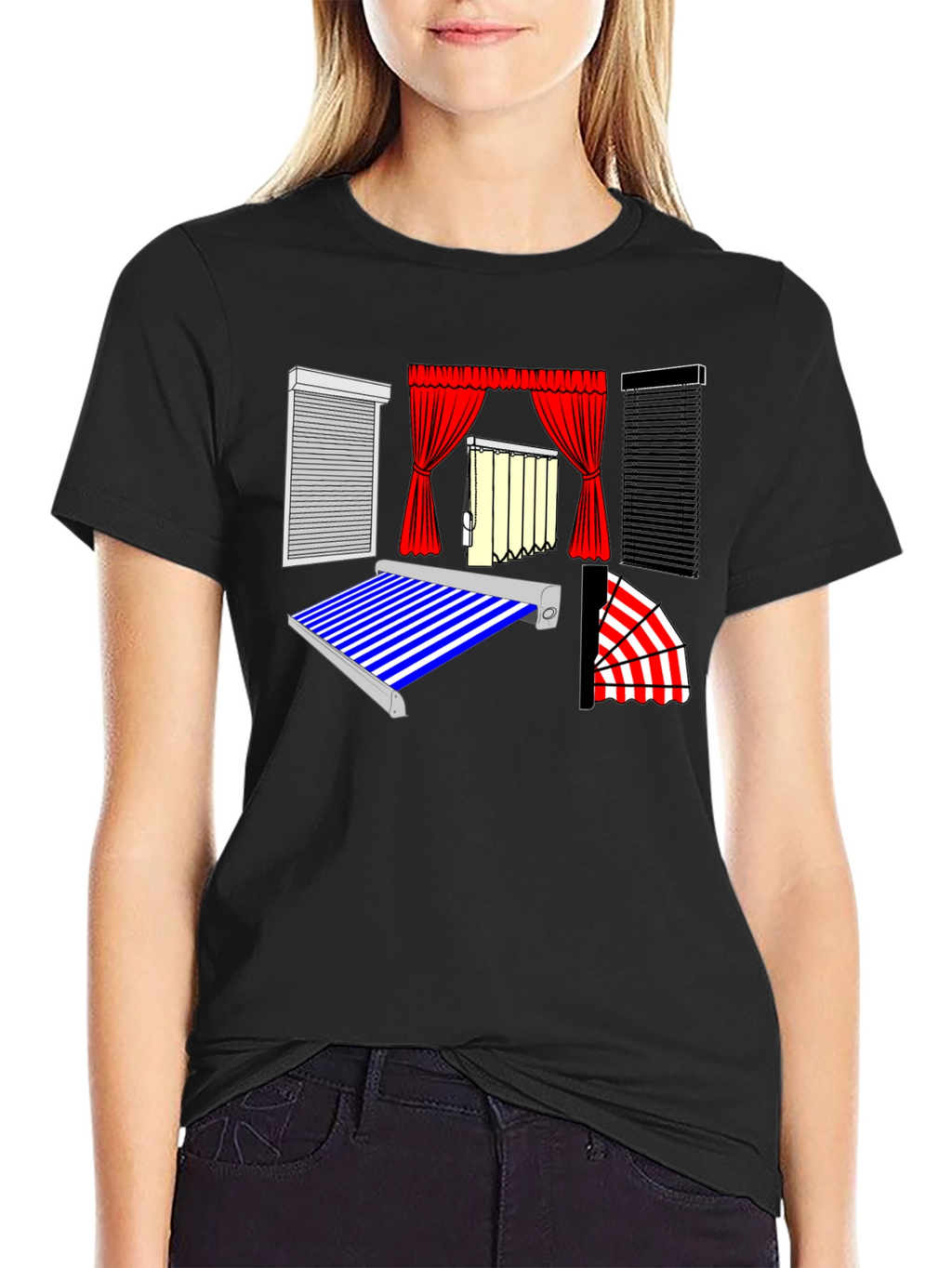 Novelty Window Covering Design Tee