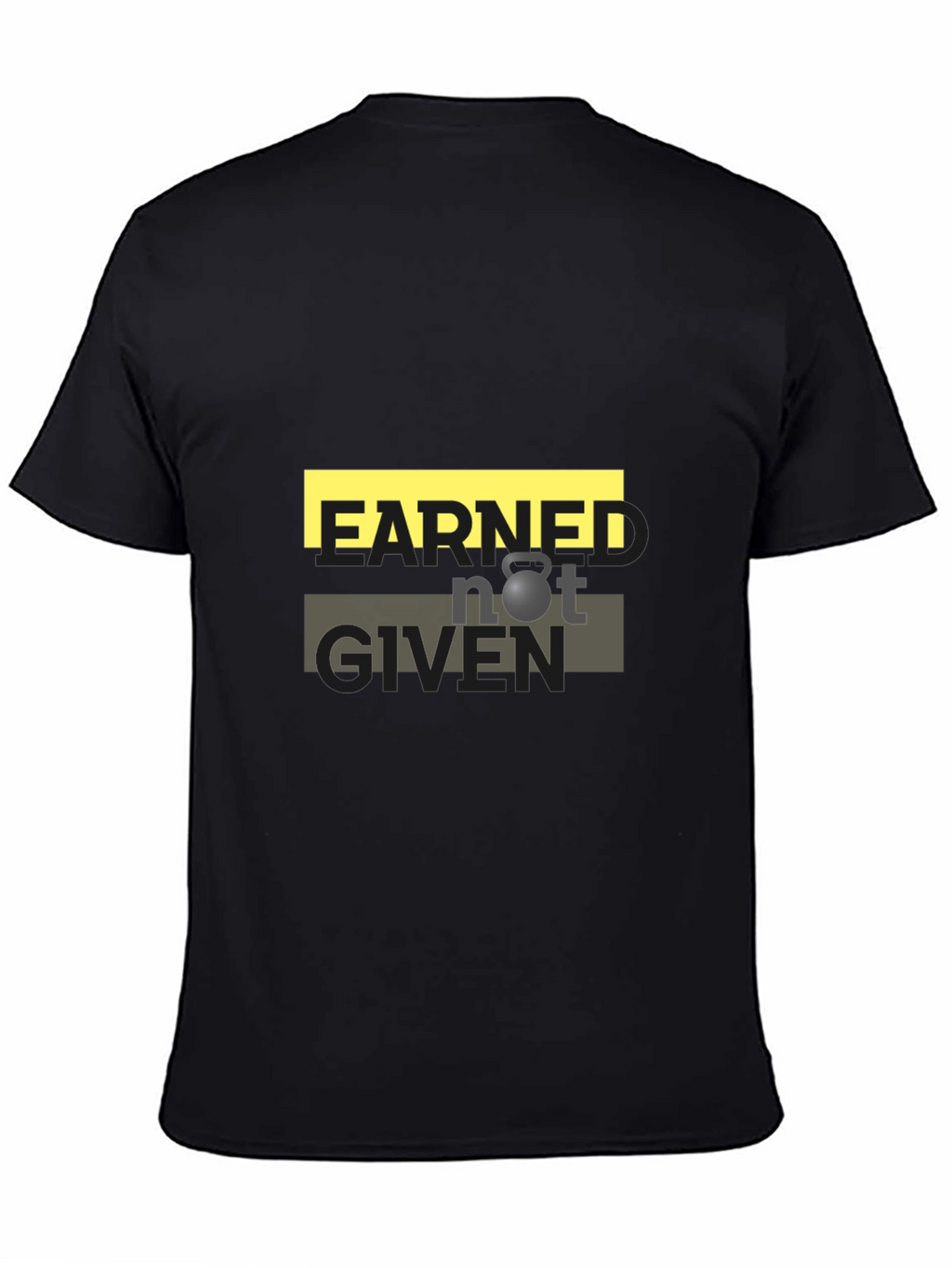 Earned Not Given Graphic T-Shirt - Black