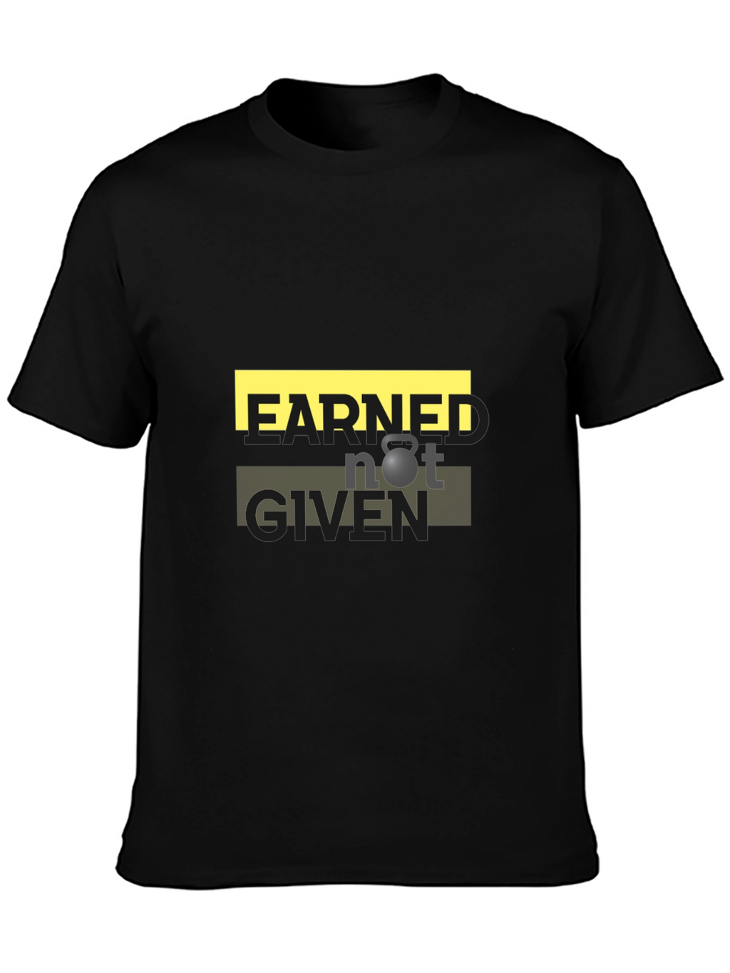 Earned Not Given Graphic T-Shirt - Black