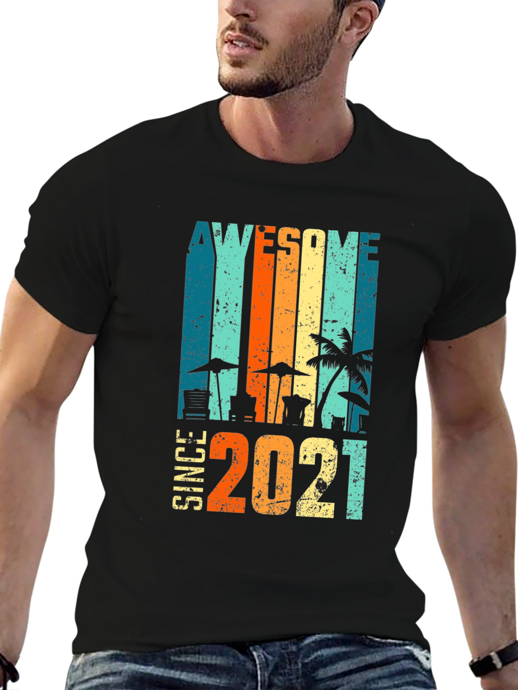 Awesome Since 2021 Beach T-Shirt