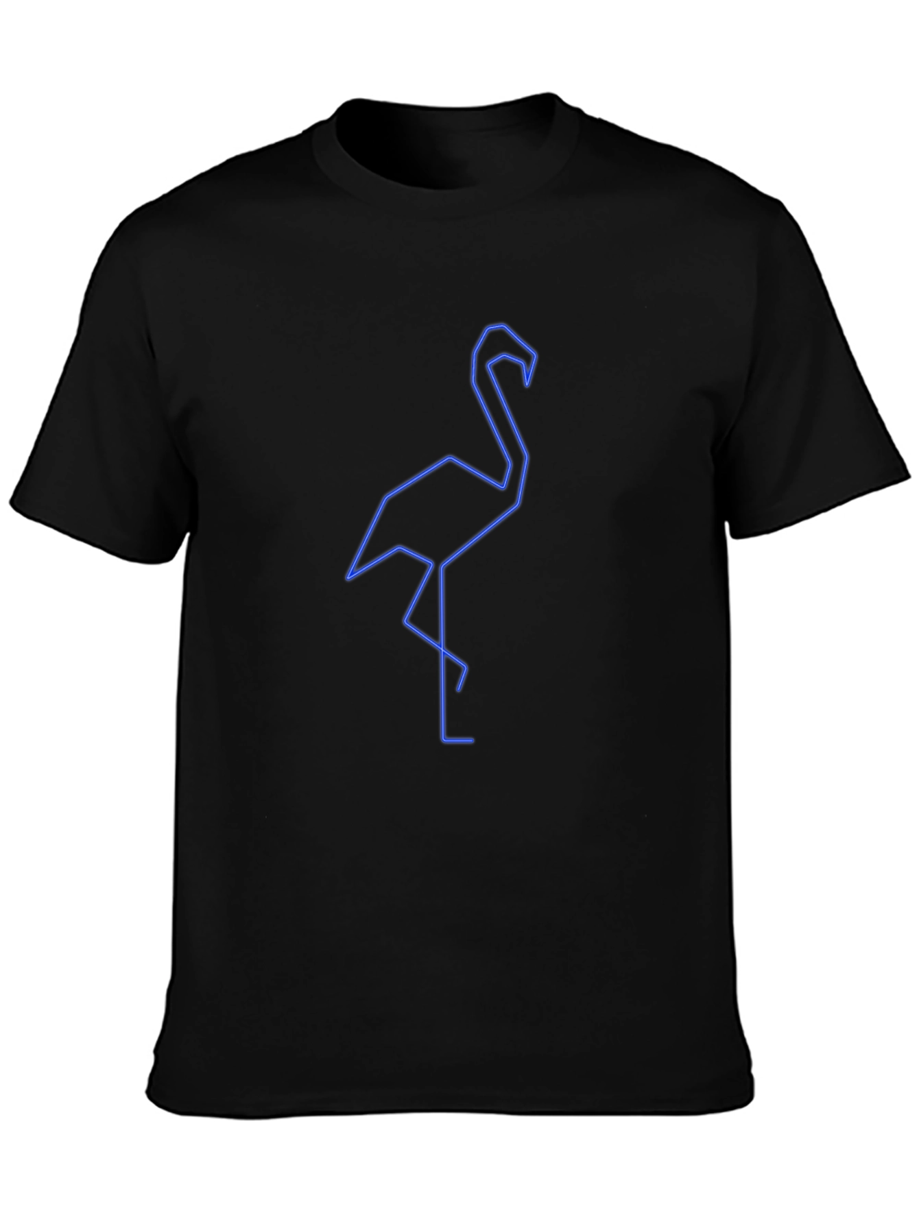 Geometric Flamingo Graphic Tee - Stylish & Modern