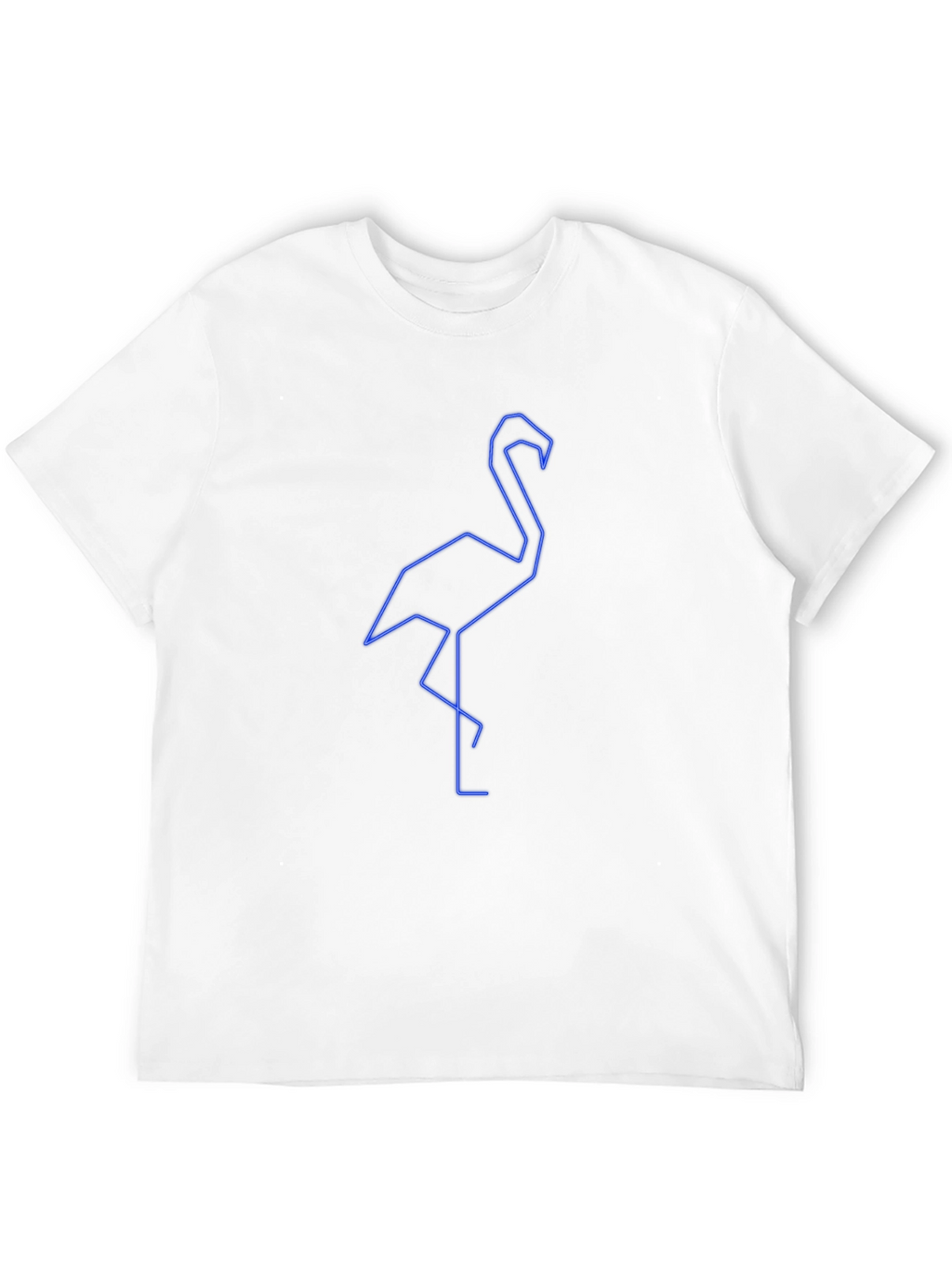 Geometric Flamingo Graphic Tee - Stylish & Modern