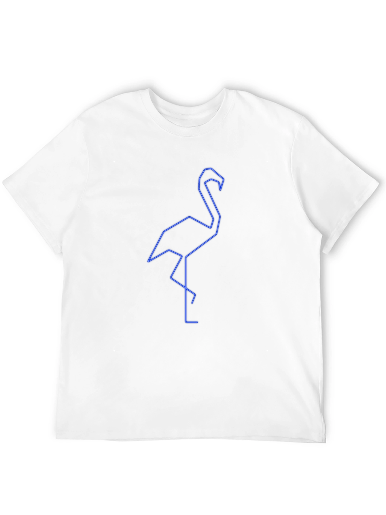 Geometric Flamingo Graphic Tee - Stylish & Modern