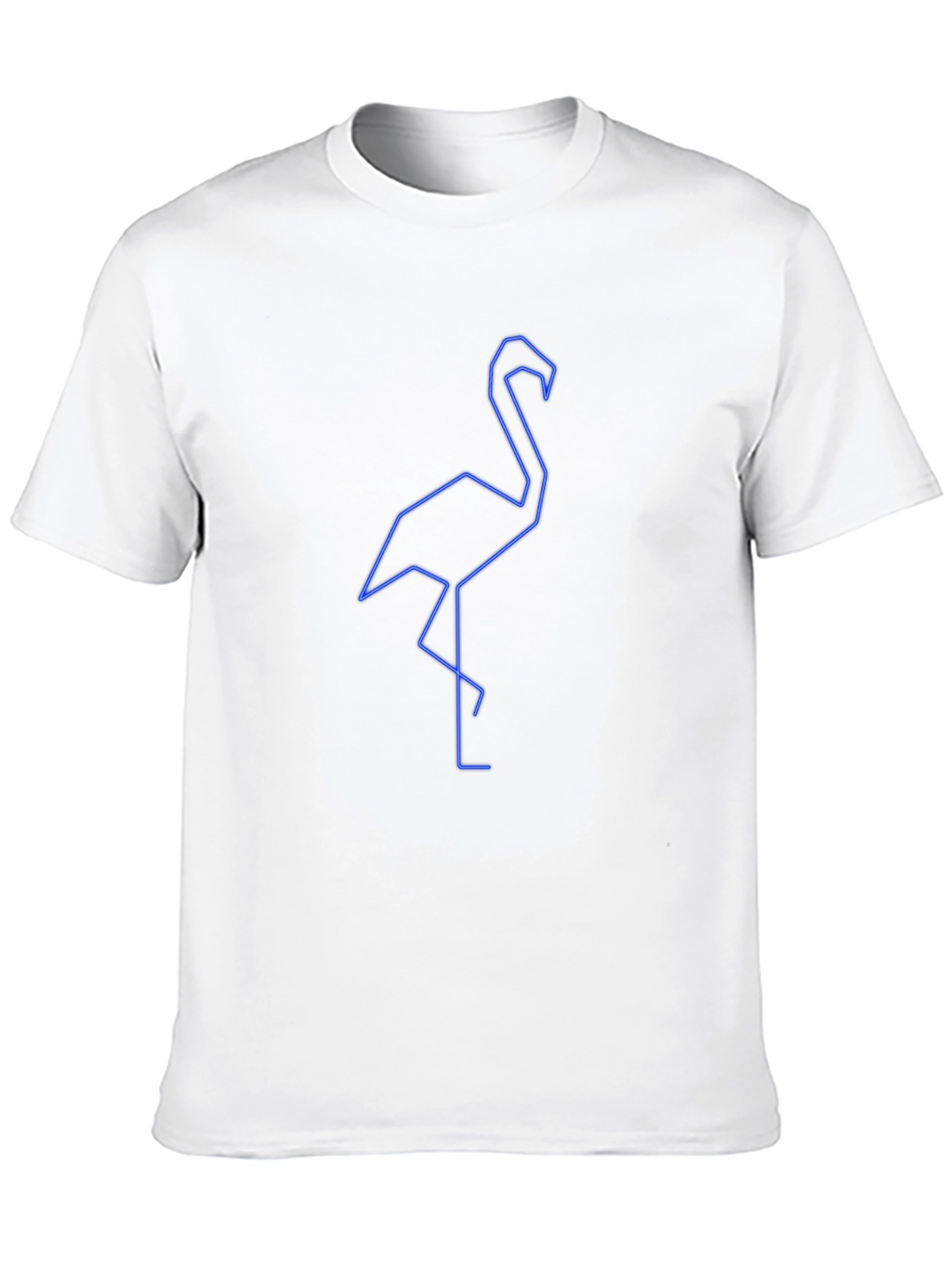 Geometric Flamingo Graphic Tee - Stylish & Modern