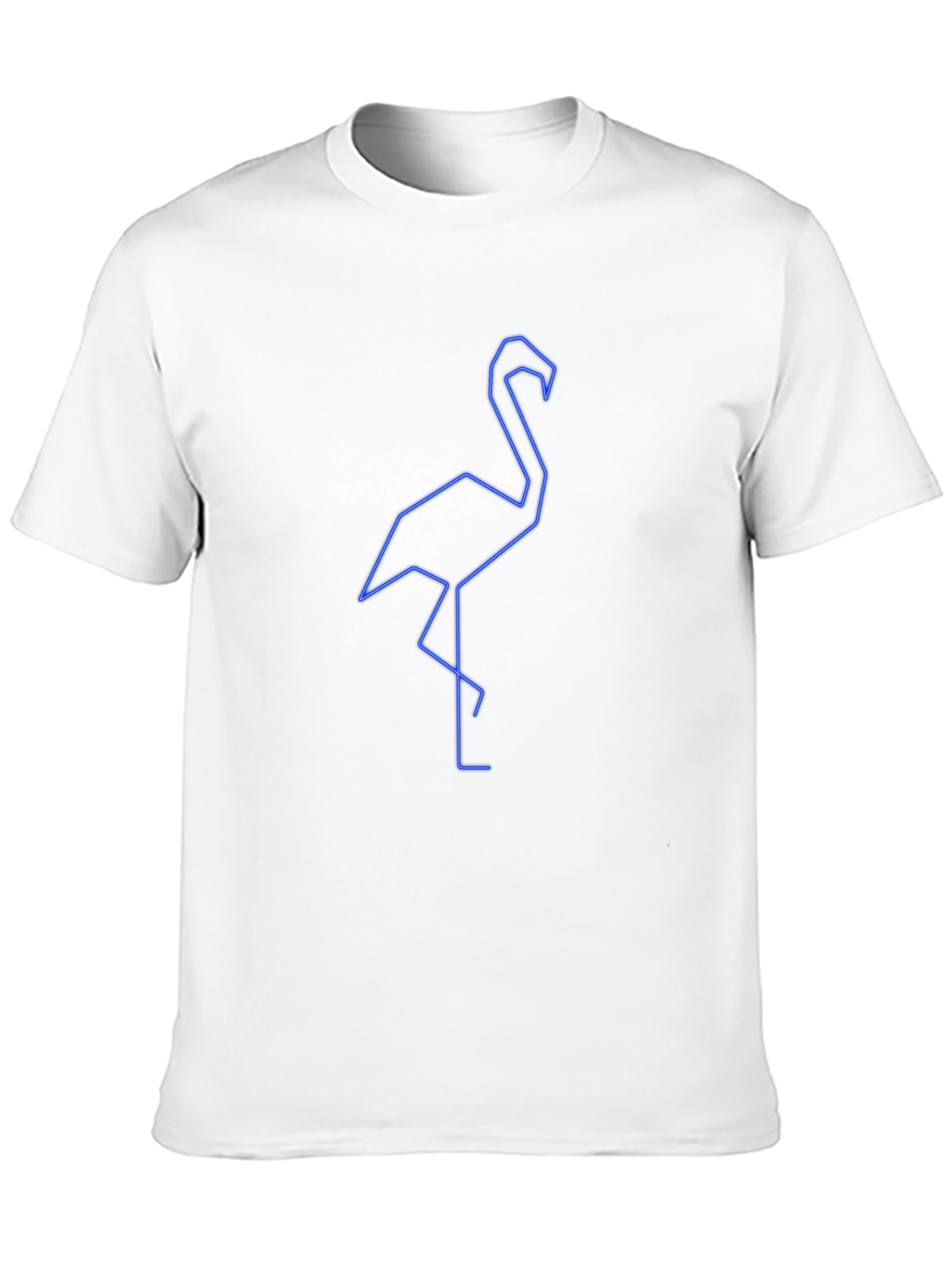 Geometric Flamingo Graphic Tee - Stylish & Modern