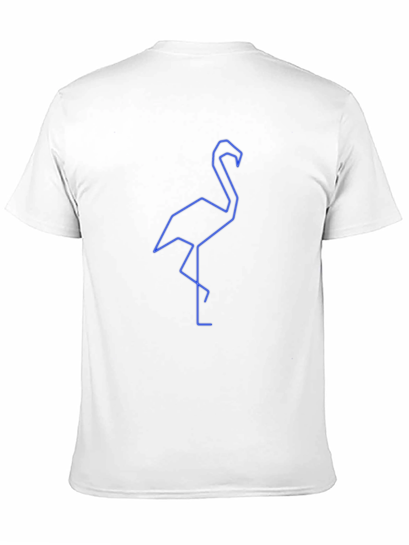 Geometric Flamingo Graphic Tee - Stylish & Modern