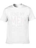 I Like My Men Nerdy Graphic T-Shirt