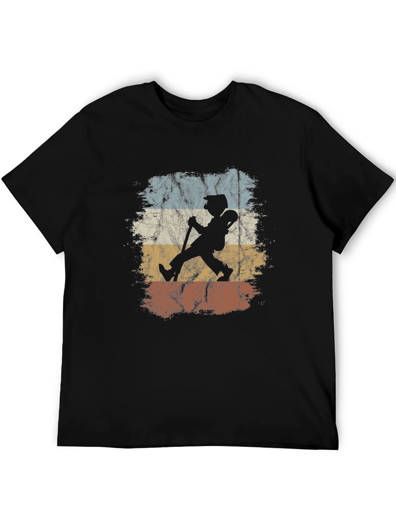 Retro Hiker Graphic Tee - Vintage Style Mens T-Shirt