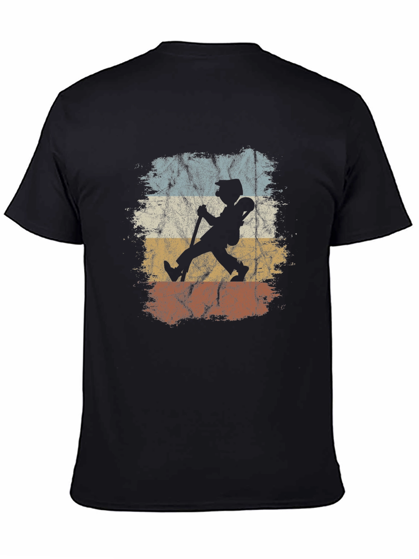 Retro Hiker Graphic Tee - Vintage Style Mens T-Shirt