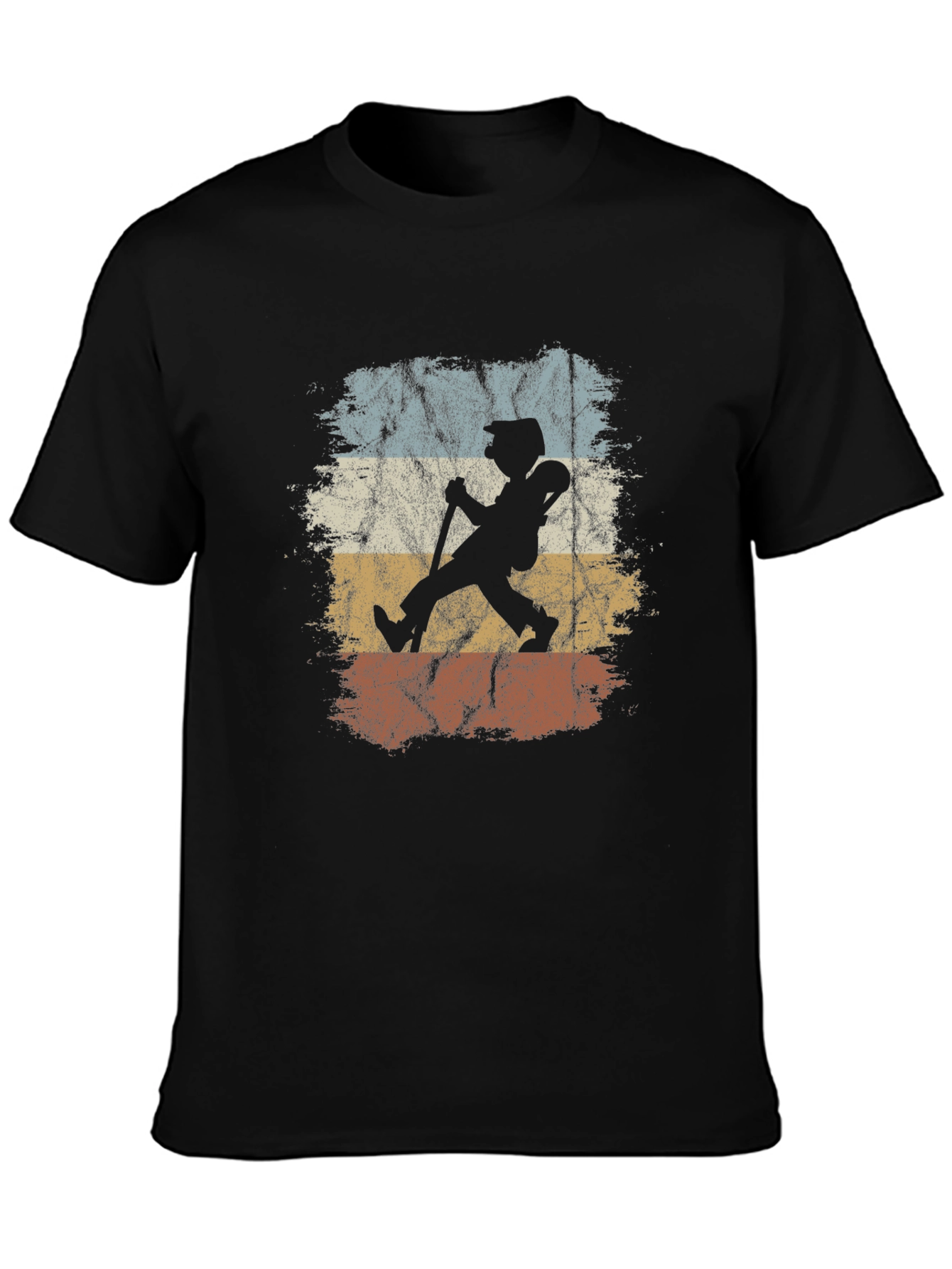 Retro Hiker Graphic Tee - Vintage Style Mens T-Shirt