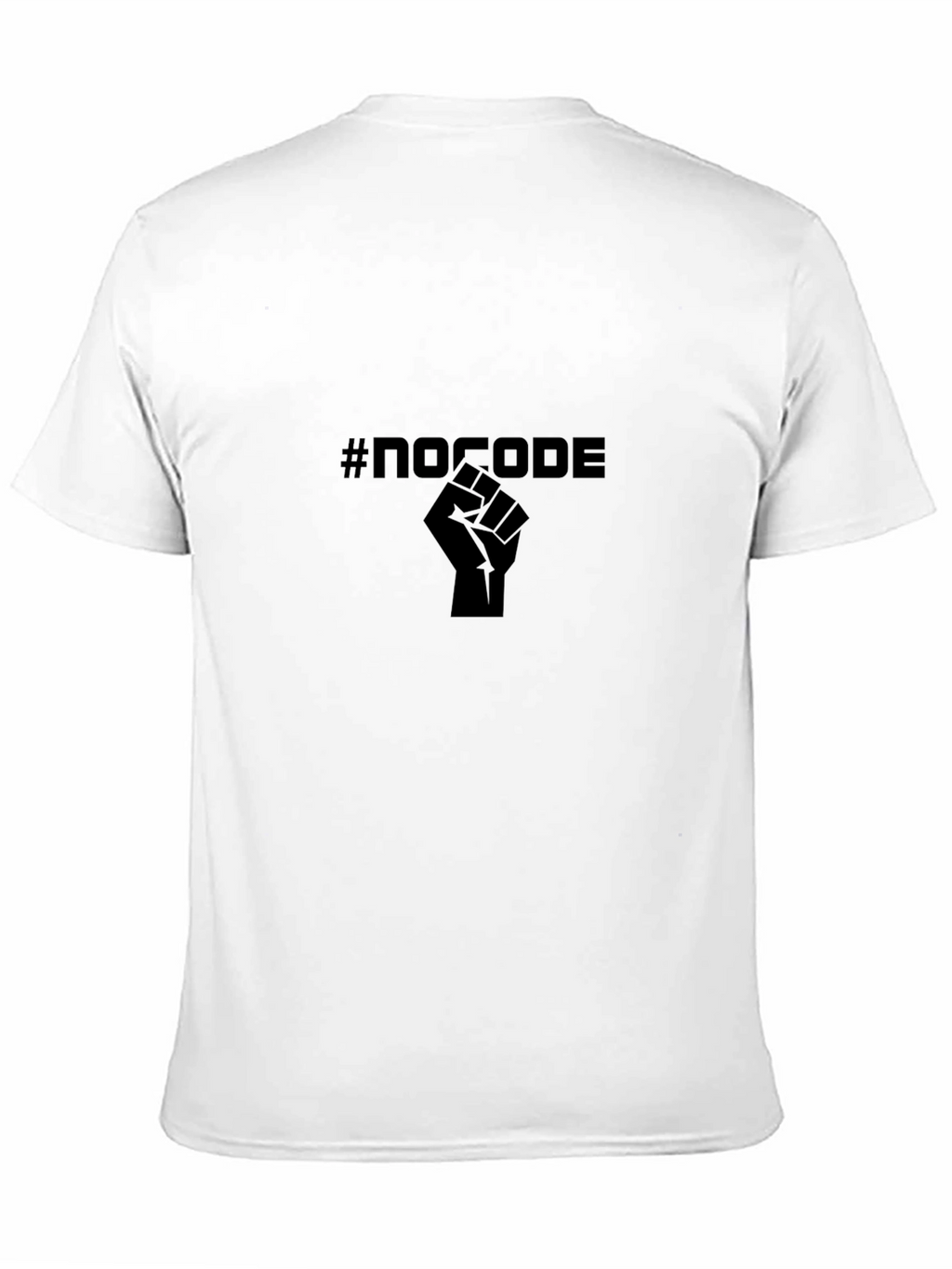 #NoCode Fist Graphic Black T-Shirt - Empowering Software Development
