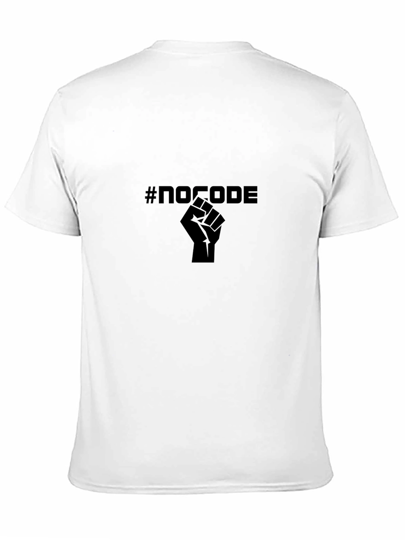 #NoCode Fist Graphic Black T-Shirt - Empowering Software Development