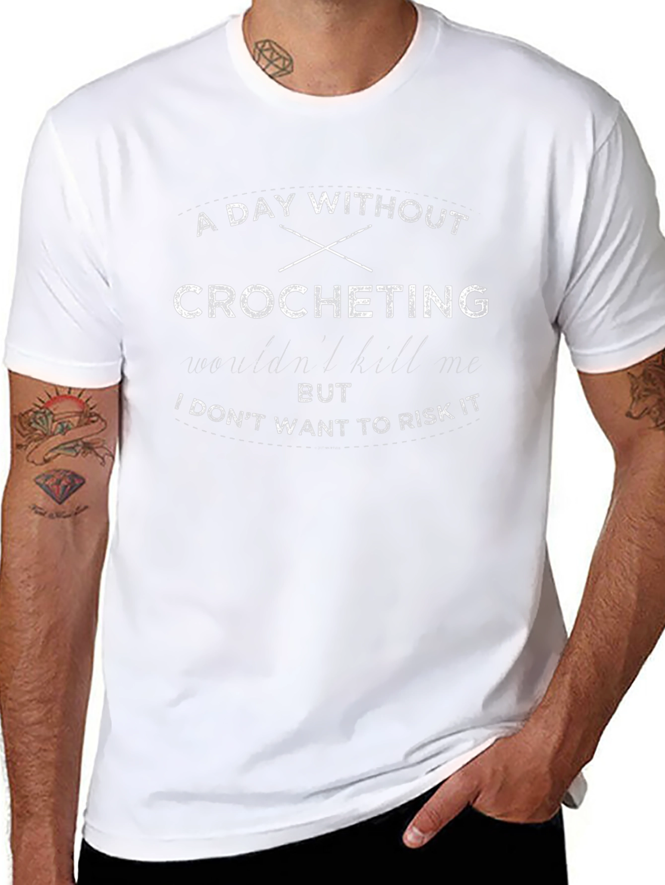 Crocheting Risk T-Shirt