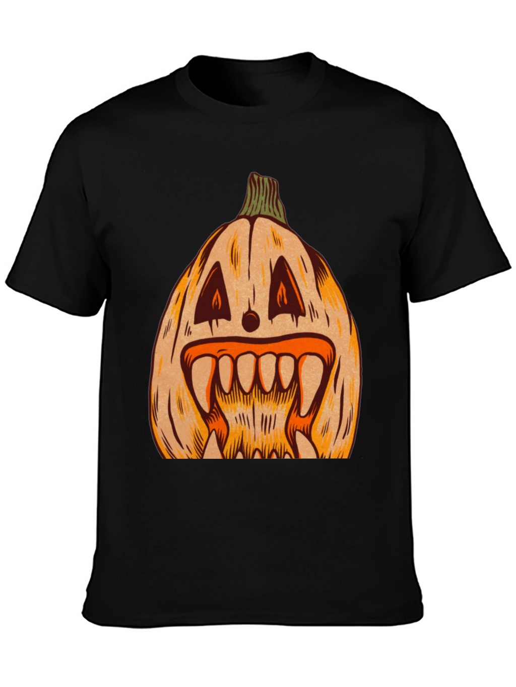 Spooky Pumpkin Graphic Tee - Halloween Shirt