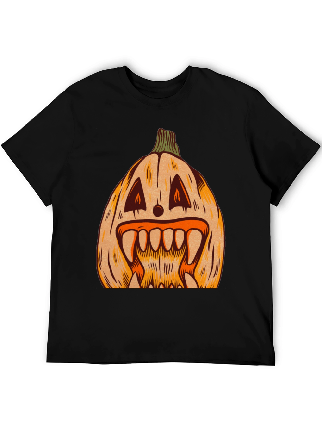 Spooky Pumpkin Graphic Tee - Halloween Shirt