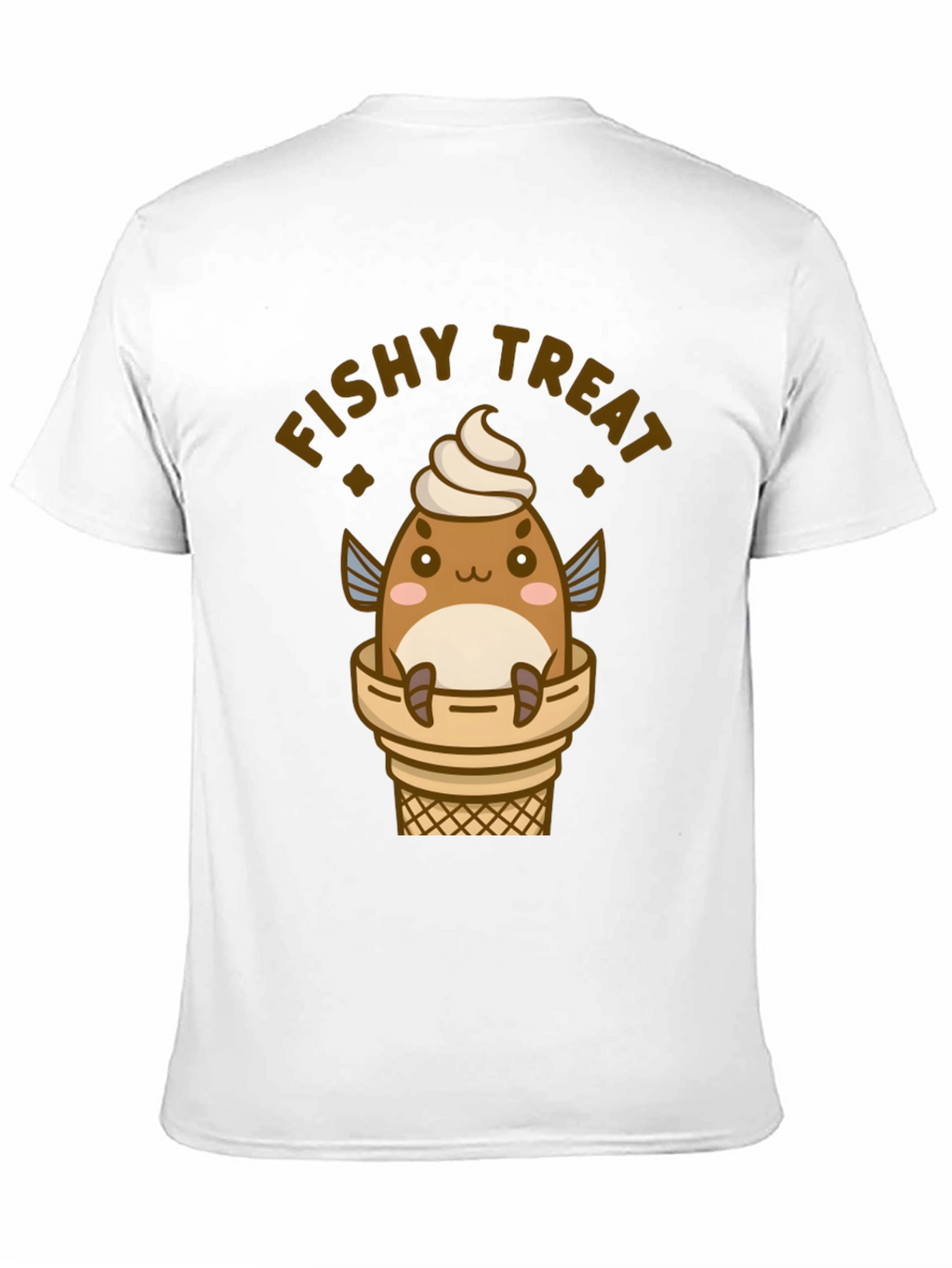 Fishy Treat T-Shirt - Cute Kawaii Ice Cream Fish