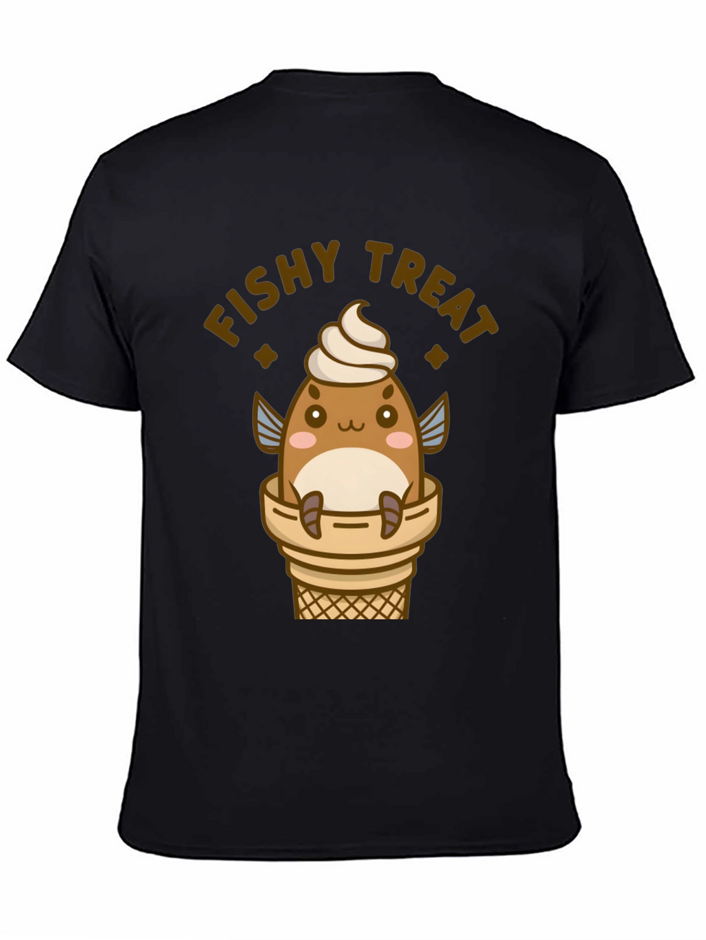 Fishy Treat T-Shirt - Cute Kawaii Ice Cream Fish