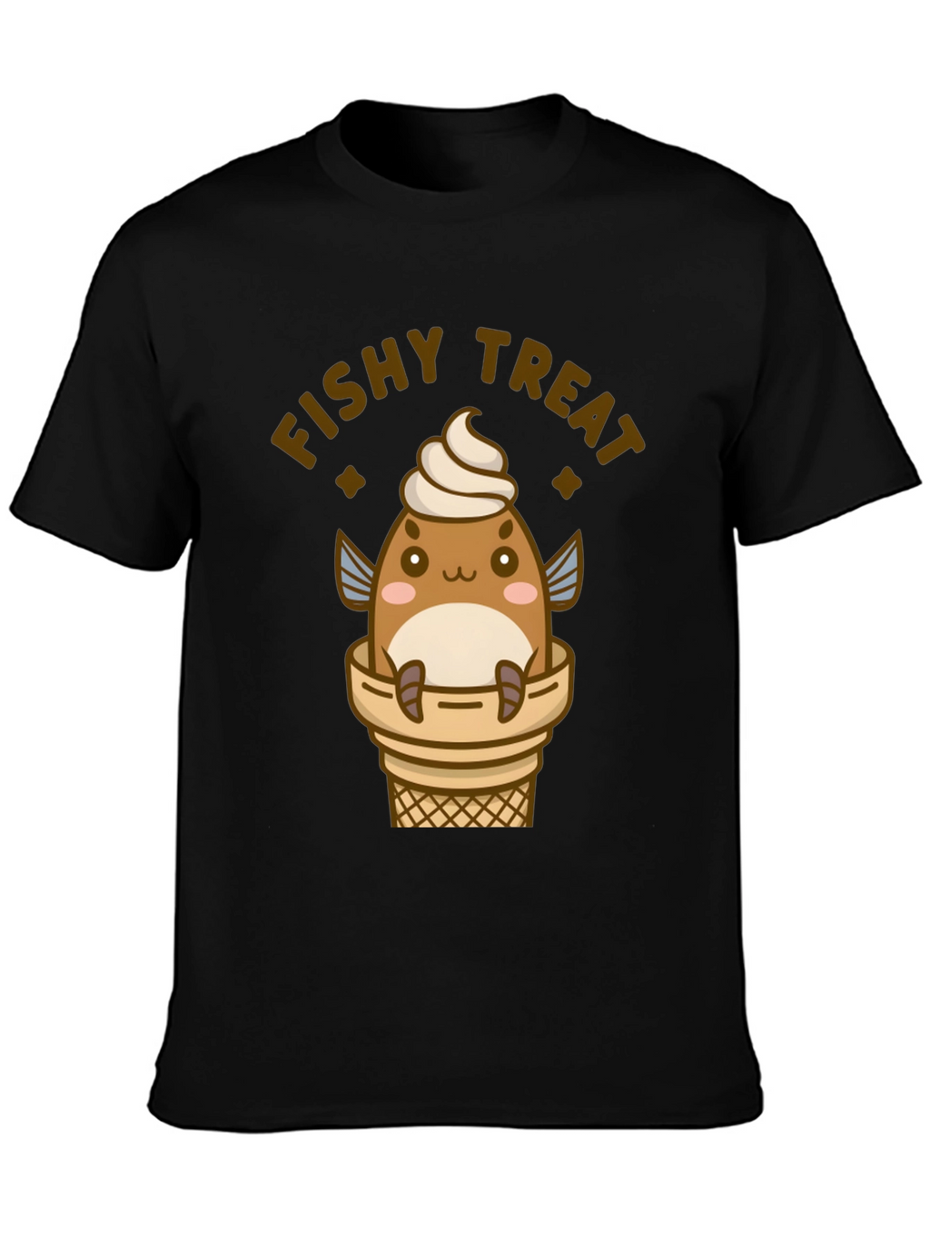 Fishy Treat T-Shirt - Cute Kawaii Ice Cream Fish