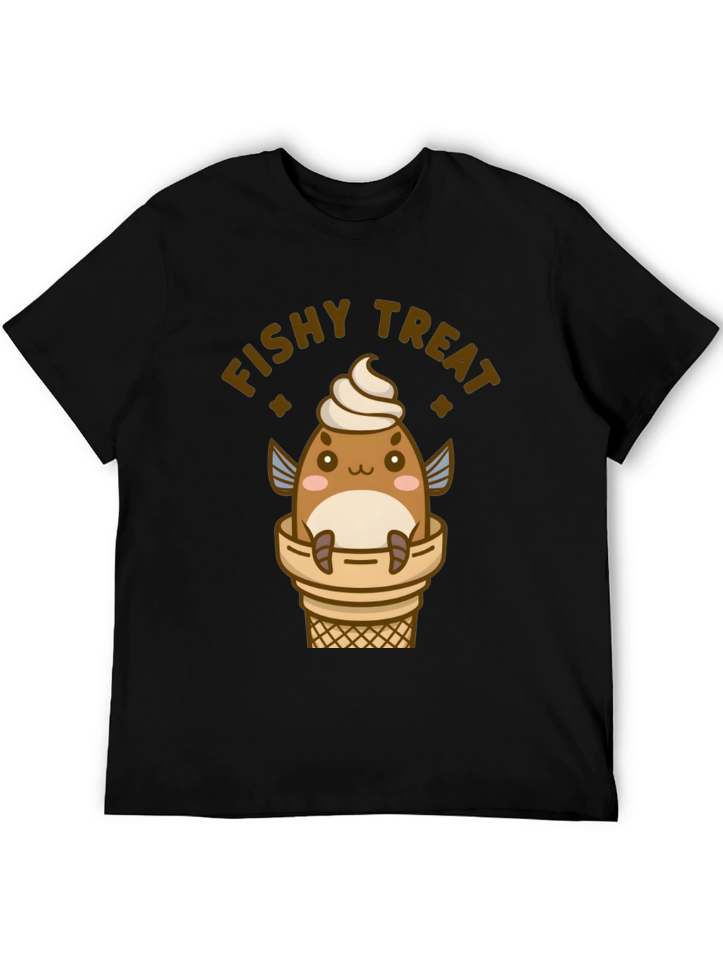 Fishy Treat T-Shirt - Cute Kawaii Ice Cream Fish