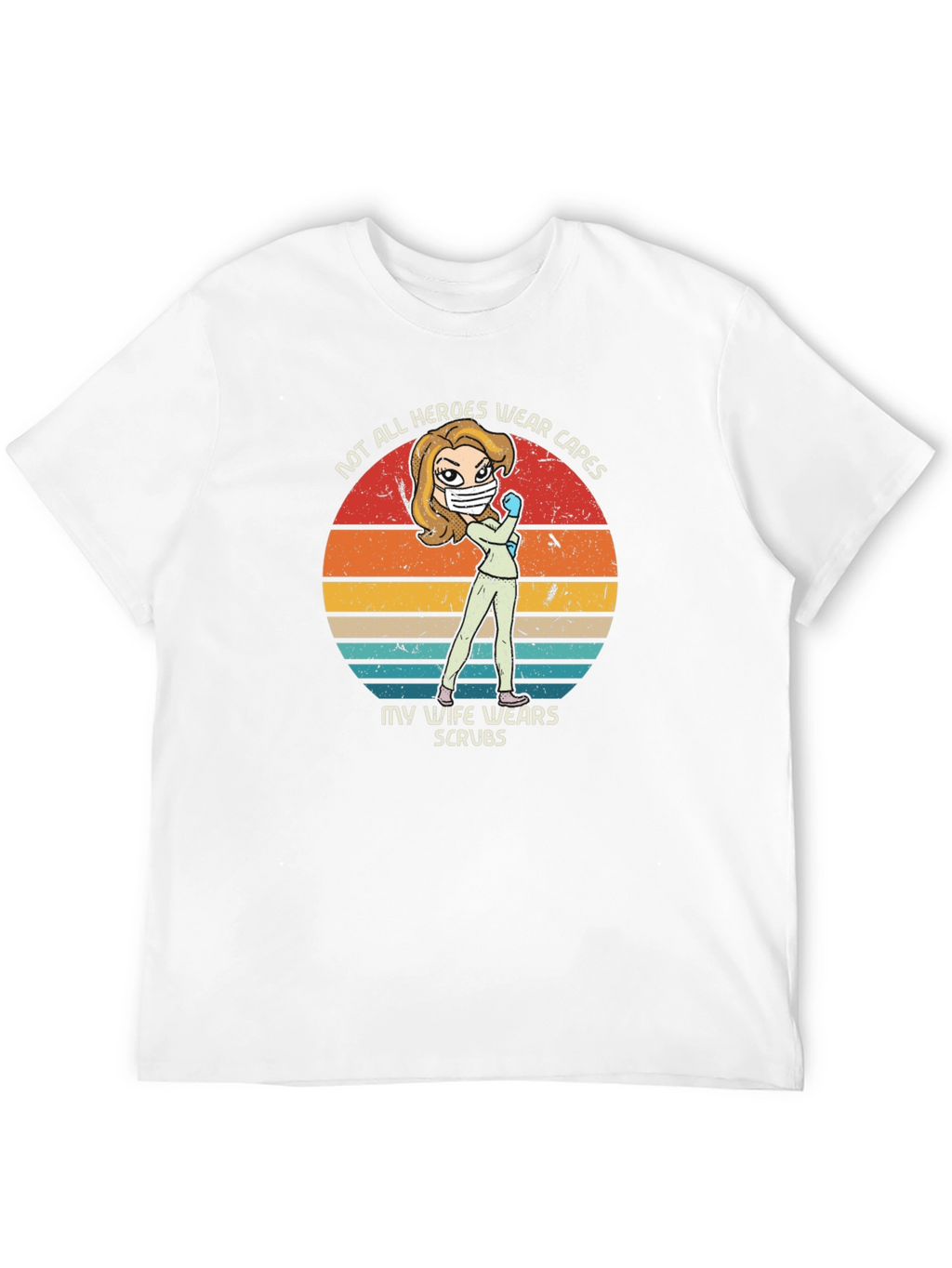 Hero Wife Scrubs Graphic Tee - Black