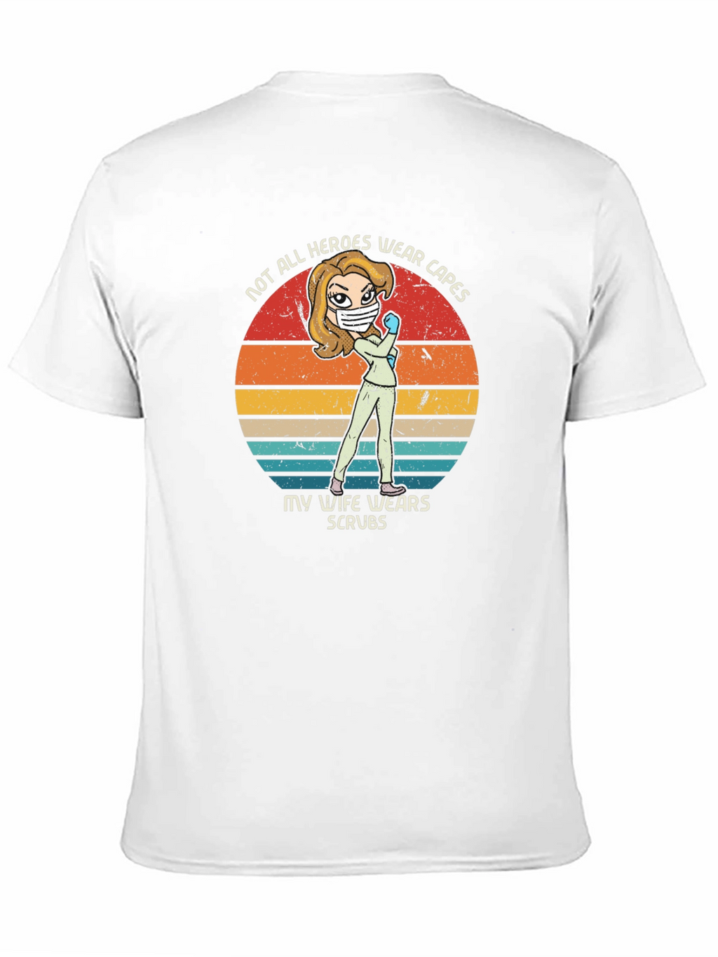 Hero Wife Scrubs Graphic Tee - Black