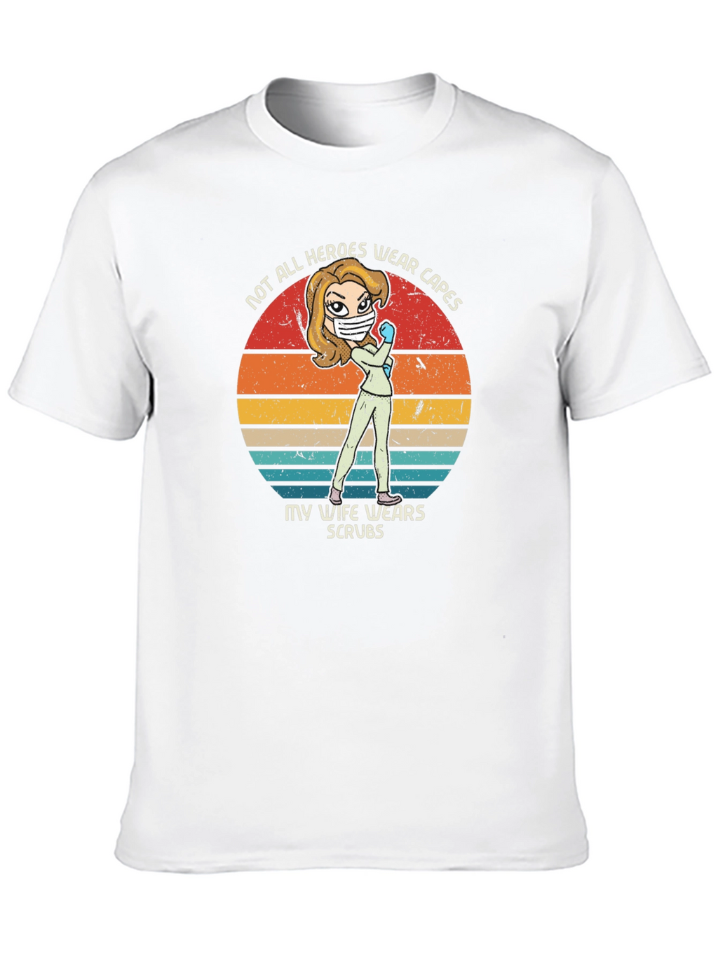 Hero Wife Scrubs Graphic Tee - Black