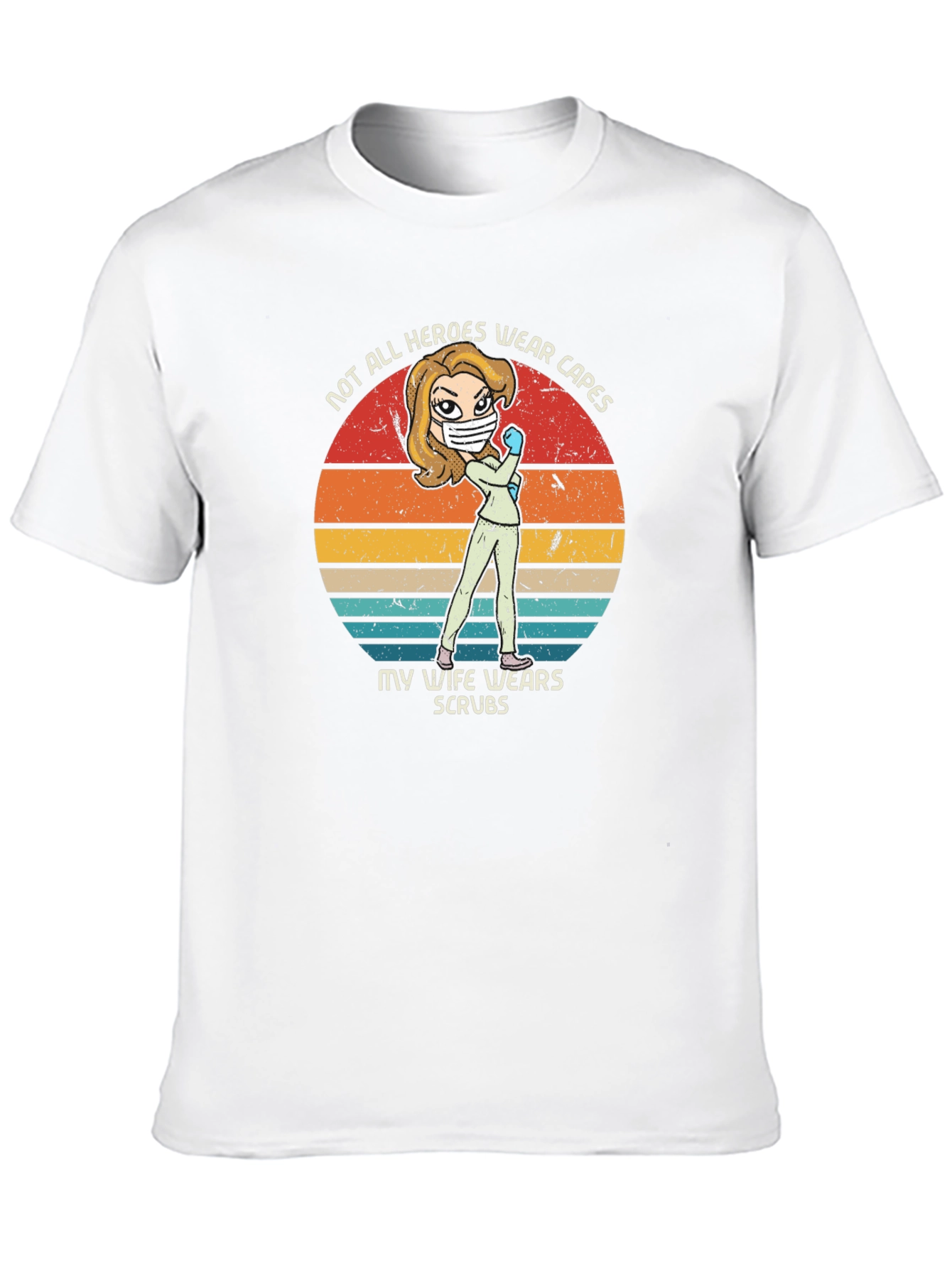 Hero Wife Scrubs Graphic Tee - Black