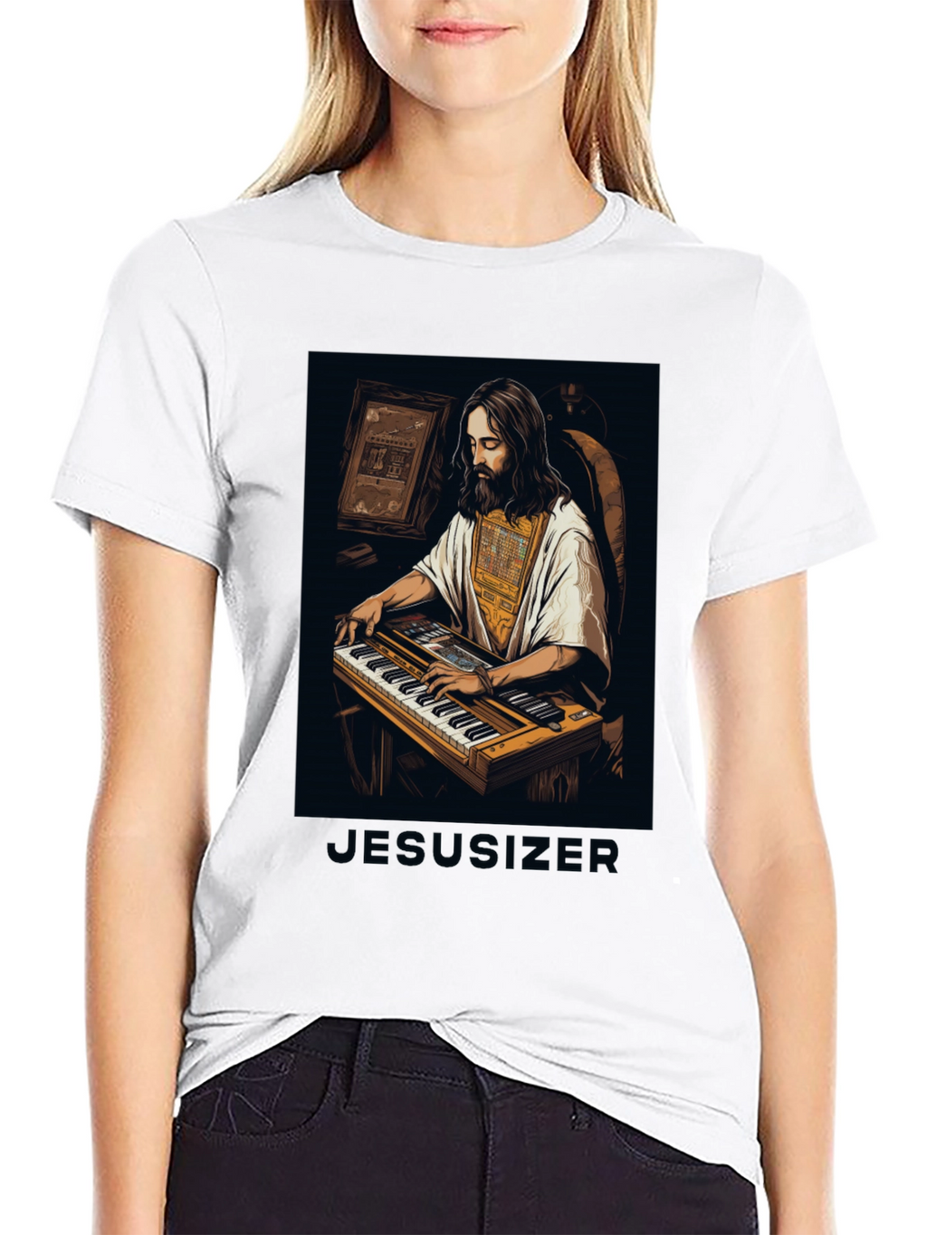 Jesusizer Keyboardist Graphic Tee