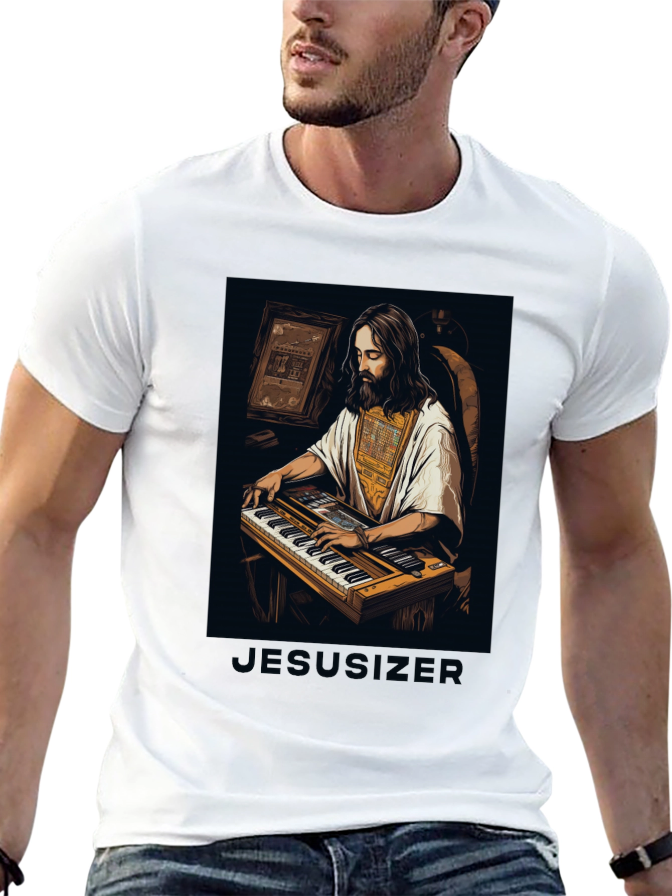 Jesusizer Keyboardist Graphic Tee