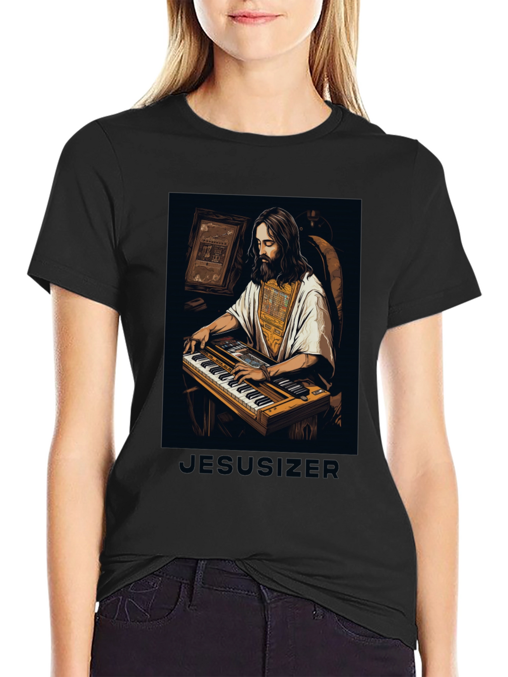 Jesusizer Keyboardist Graphic Tee