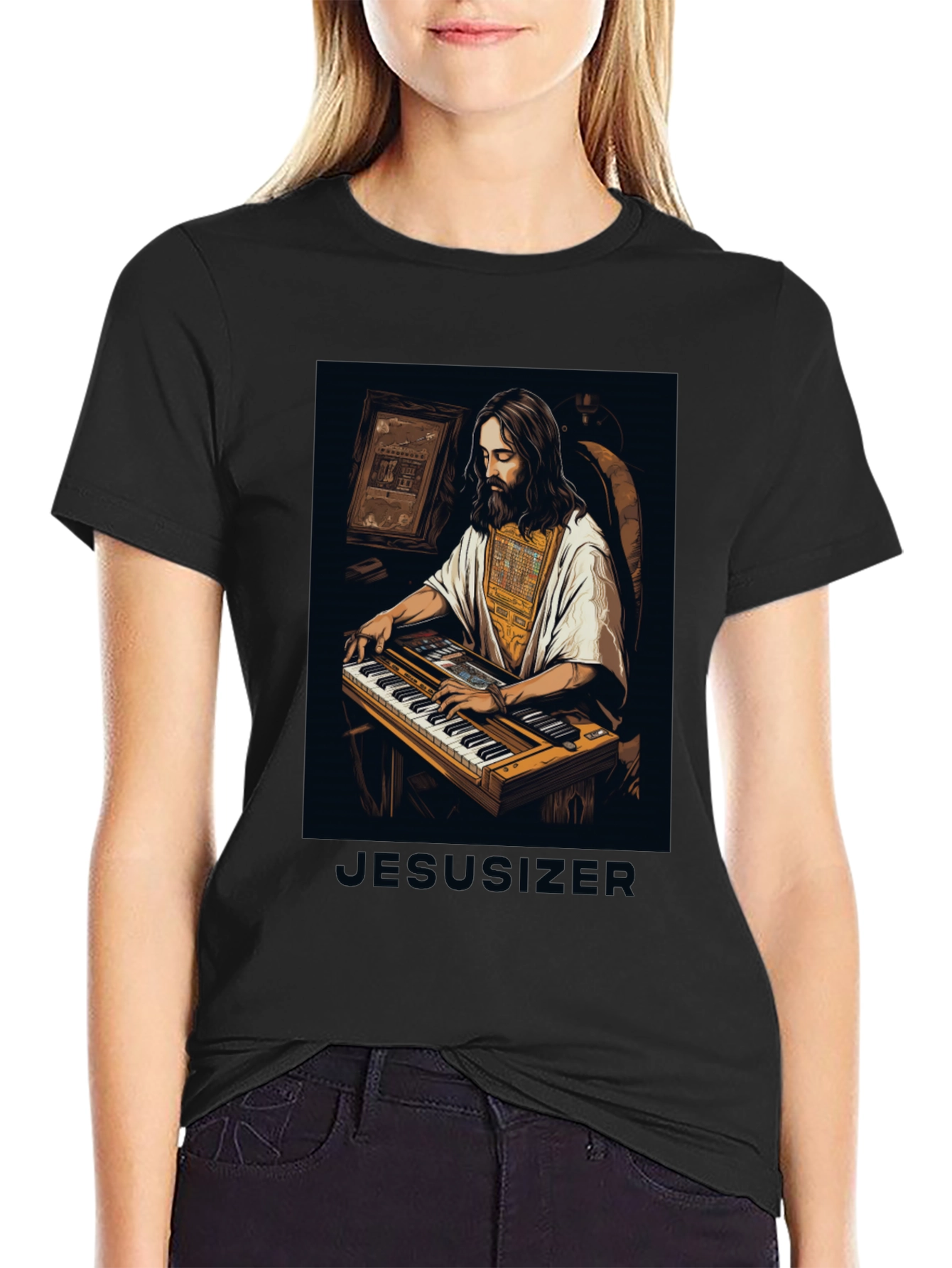 Jesusizer Keyboardist Graphic Tee