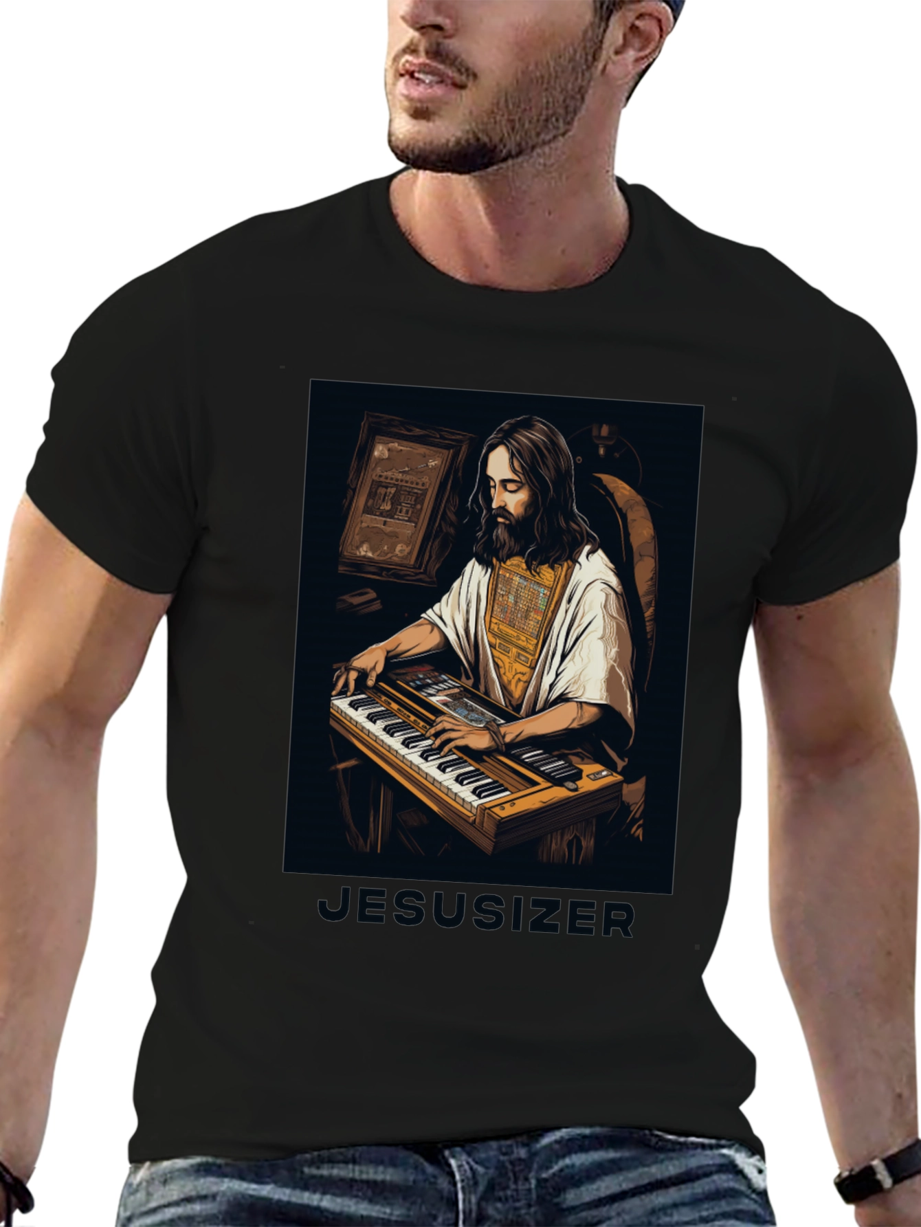 Jesusizer Keyboardist Graphic Tee