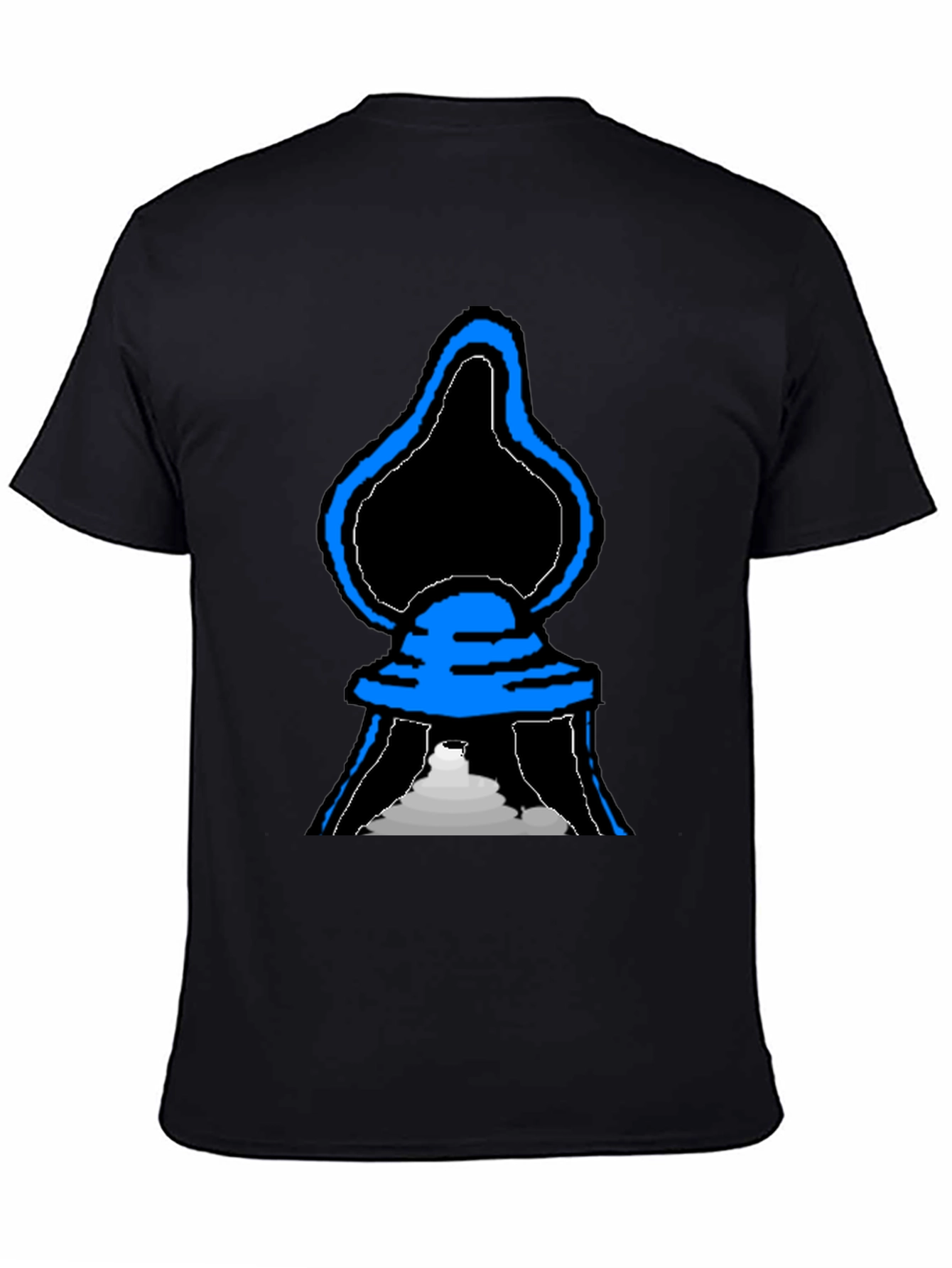 Abstract Graphic T-Shirt - Black Cotton Tee
