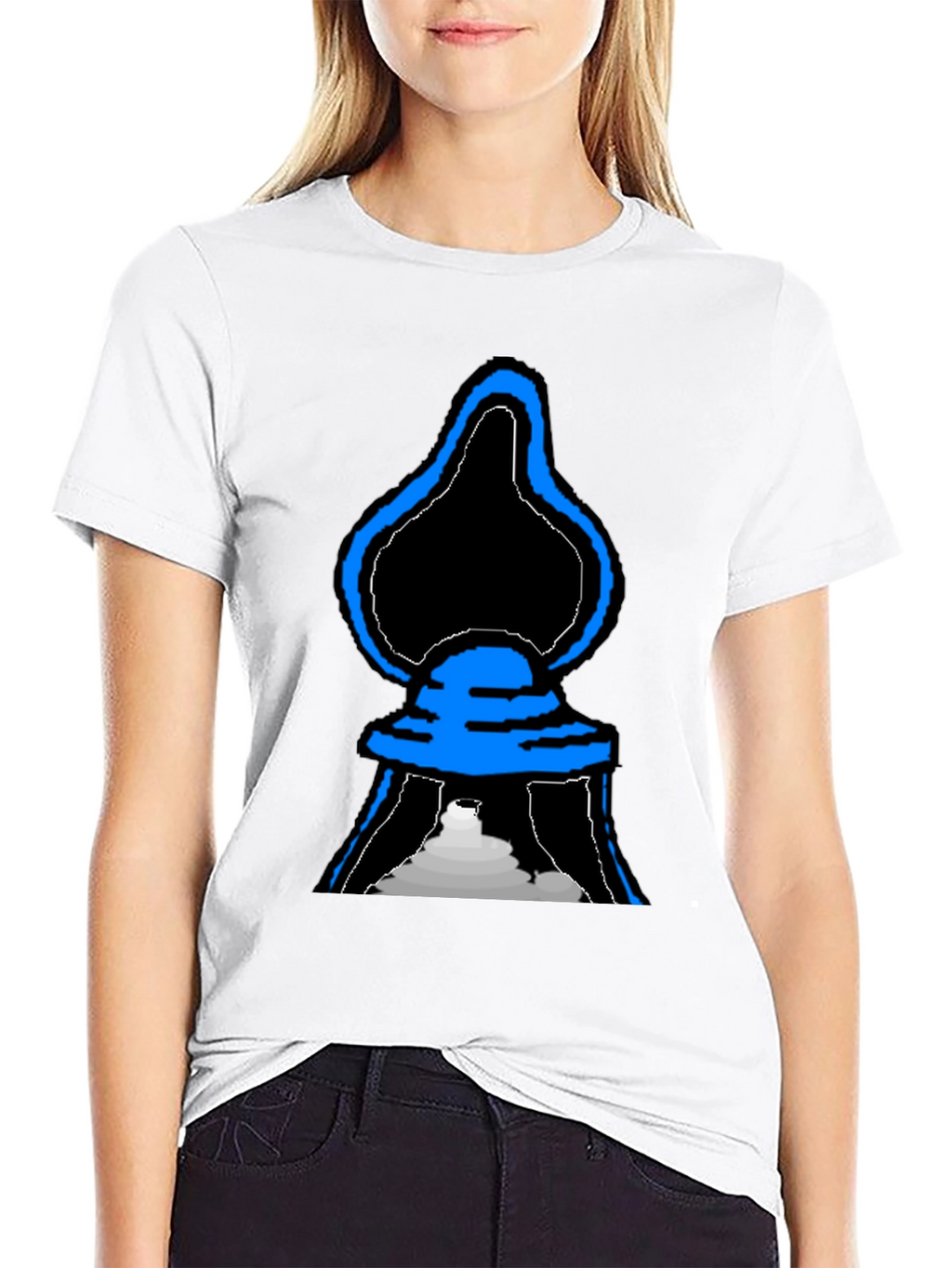 Abstract Graphic T-Shirt - Black Cotton Tee