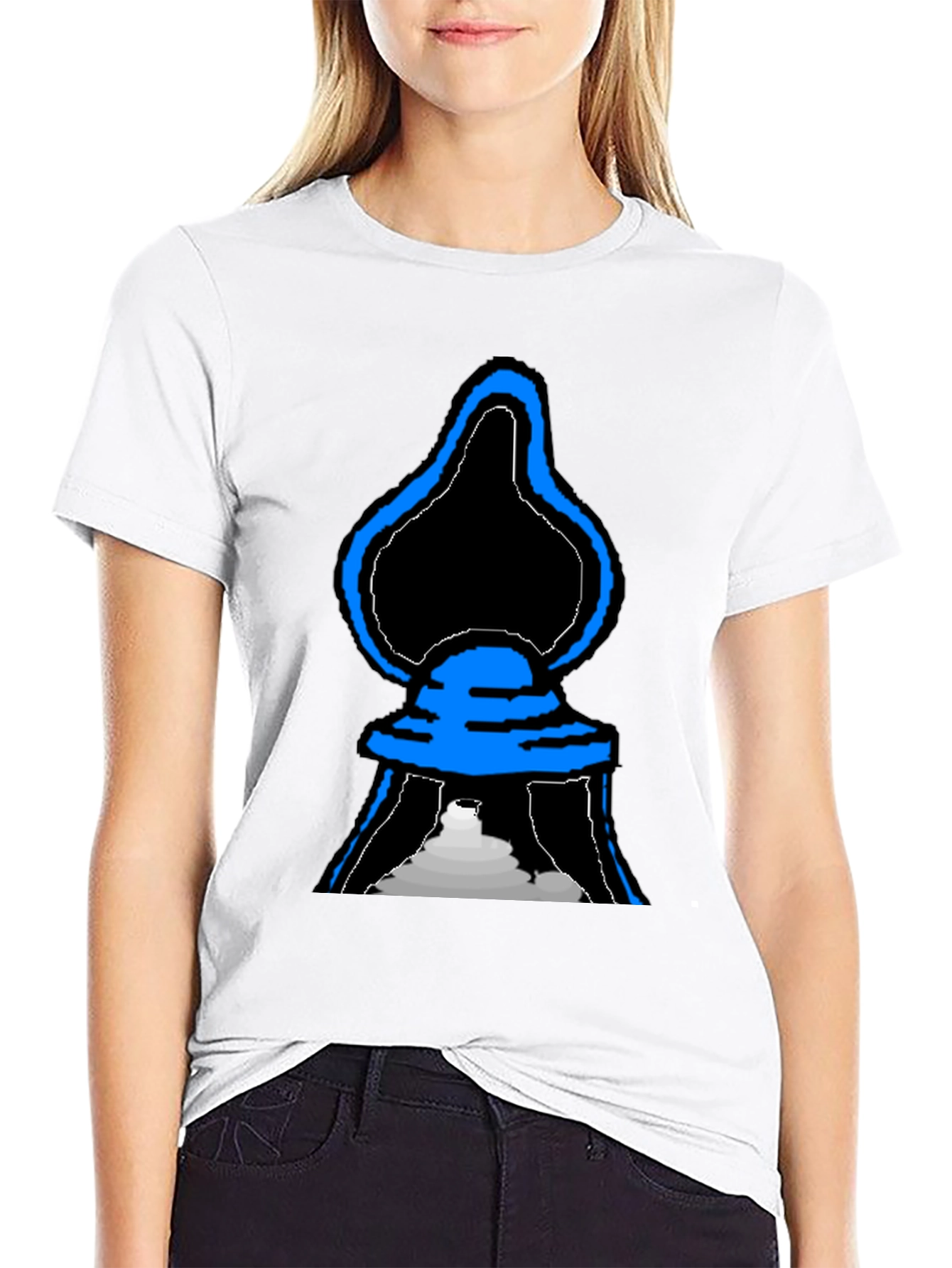 Abstract Graphic T-Shirt - Black Cotton Tee